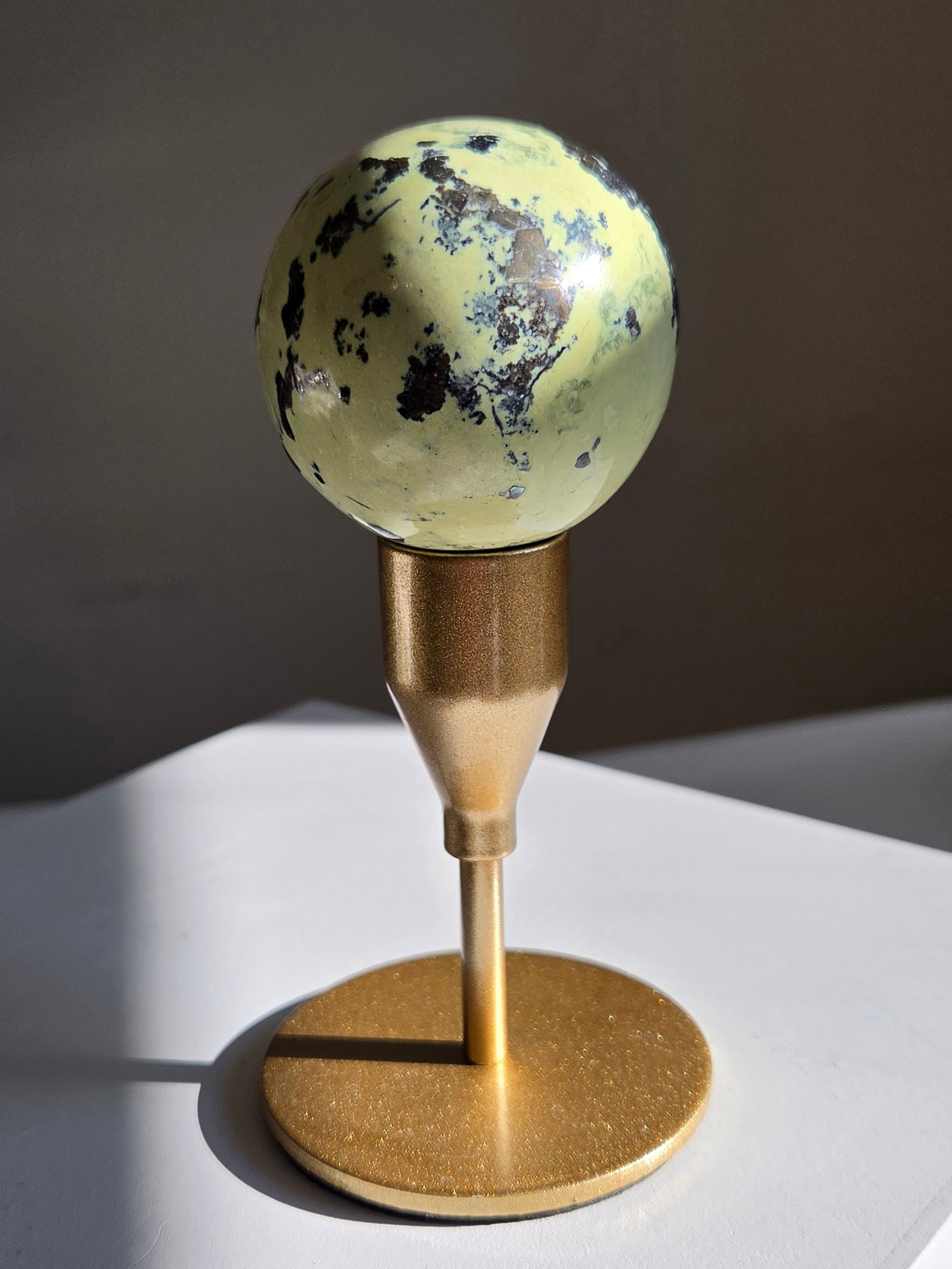 Serpentine x Pyrite Sphere 001