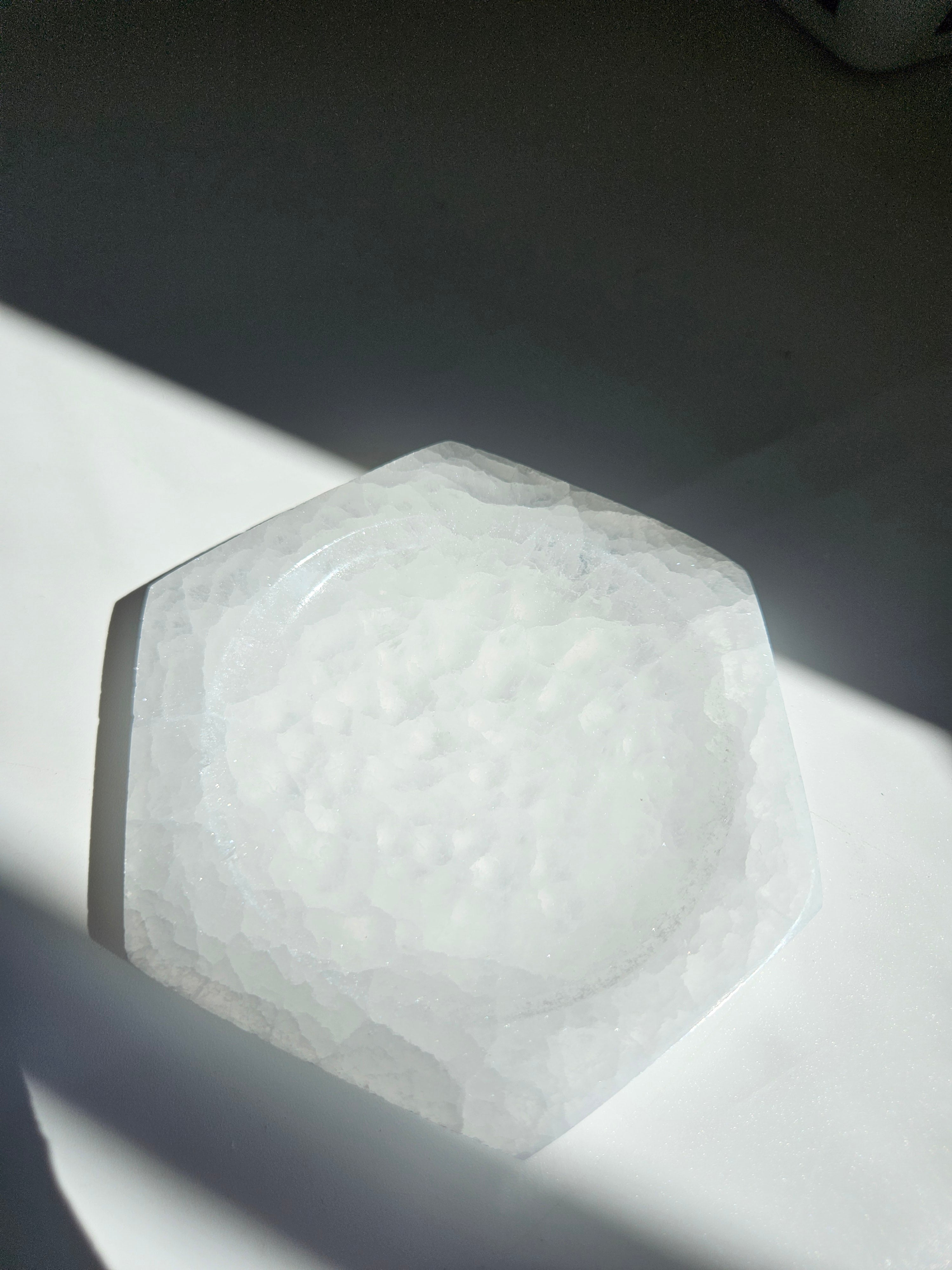 Selenite Hexagon Dish