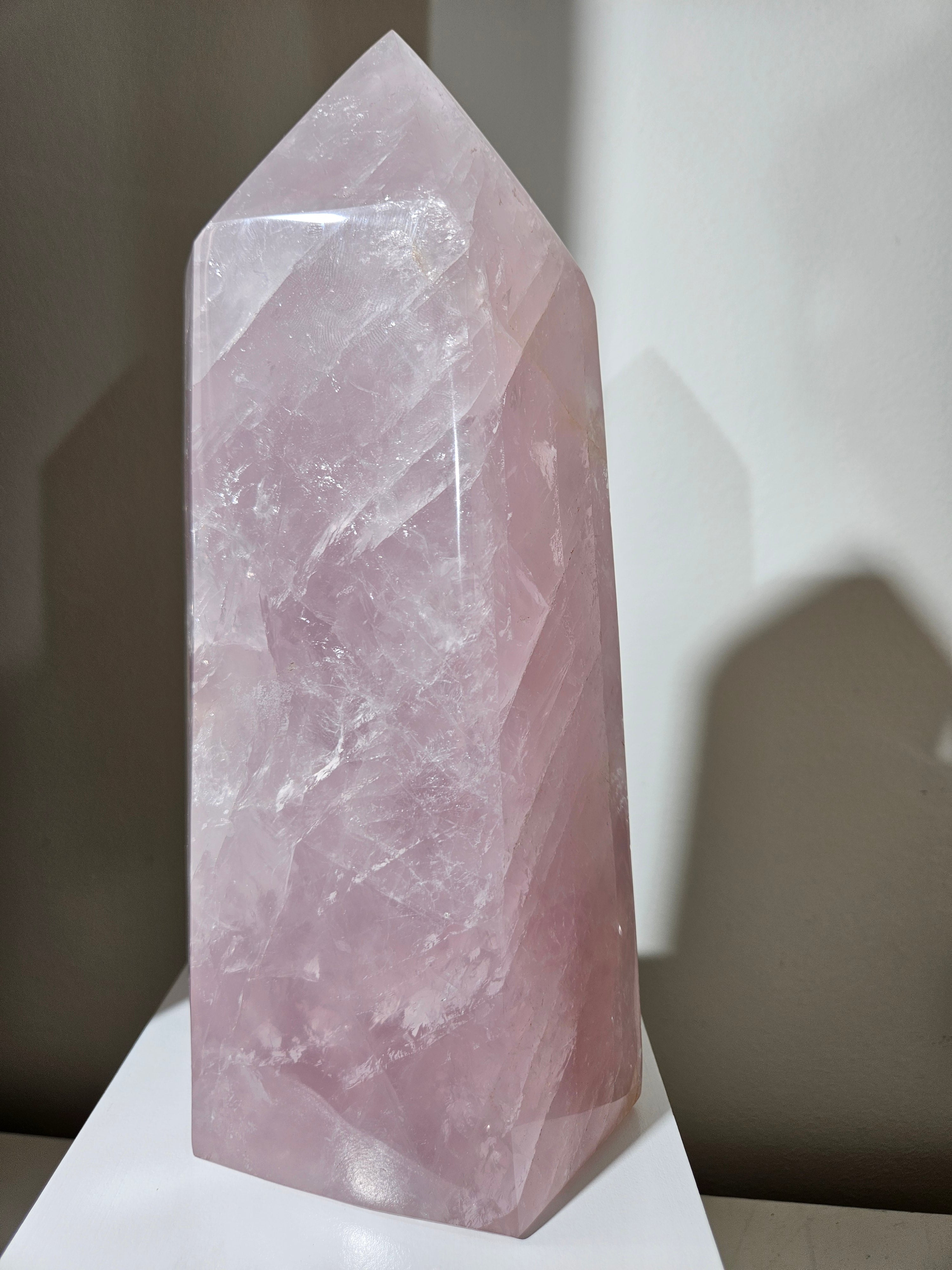 Lavender Rose Quartz Statement Tower
