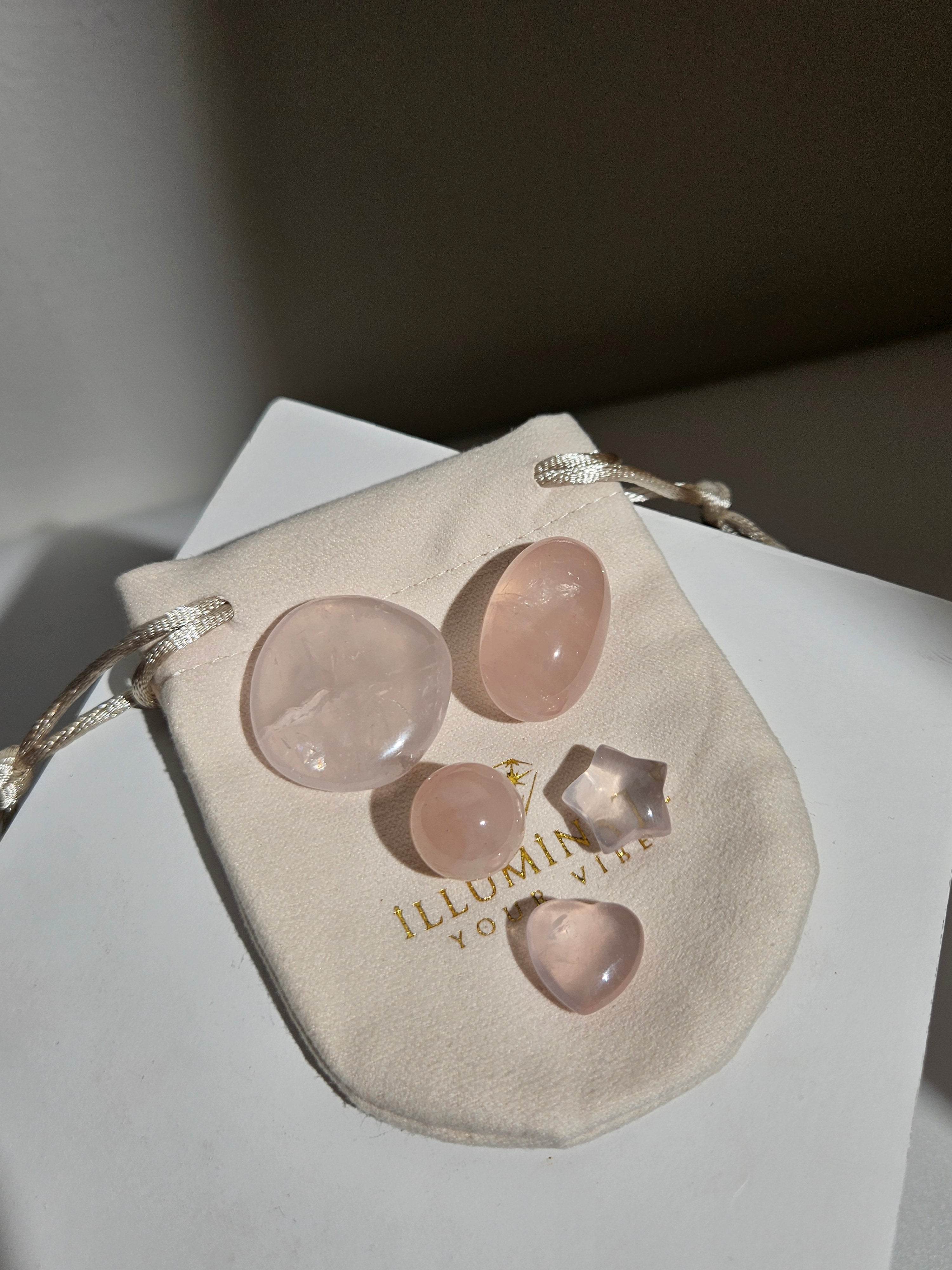 Self Love | rose quartz pocket set