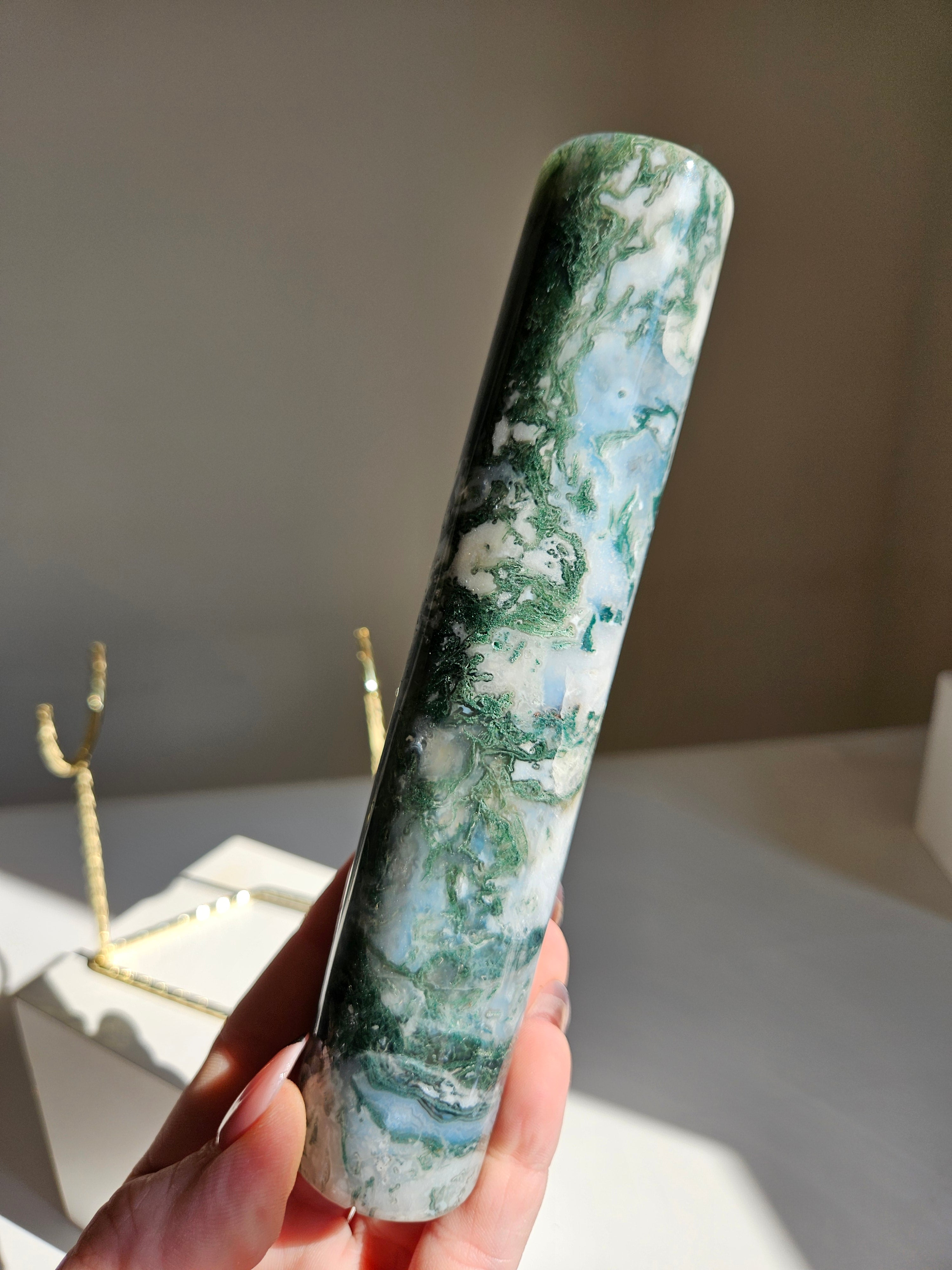 Moss Agate Bracelet Holder 002