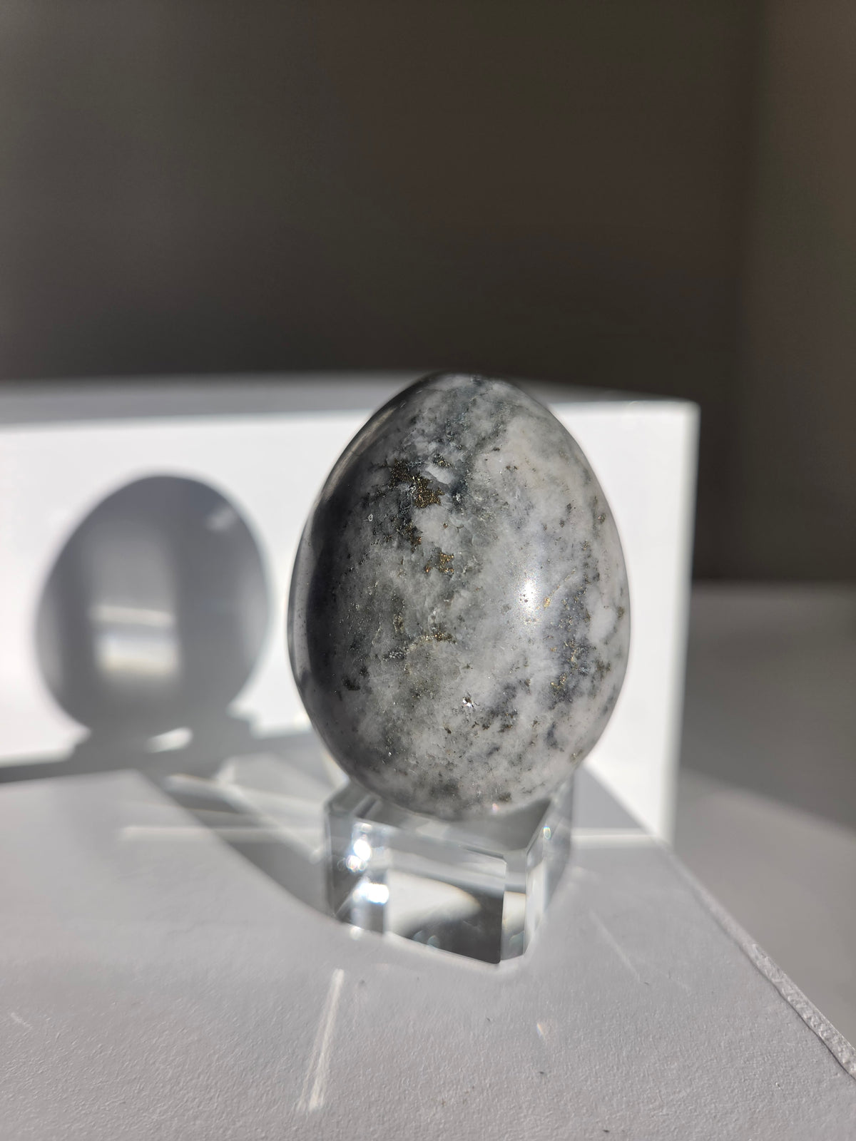 Pyrite x Quartz Egg 001