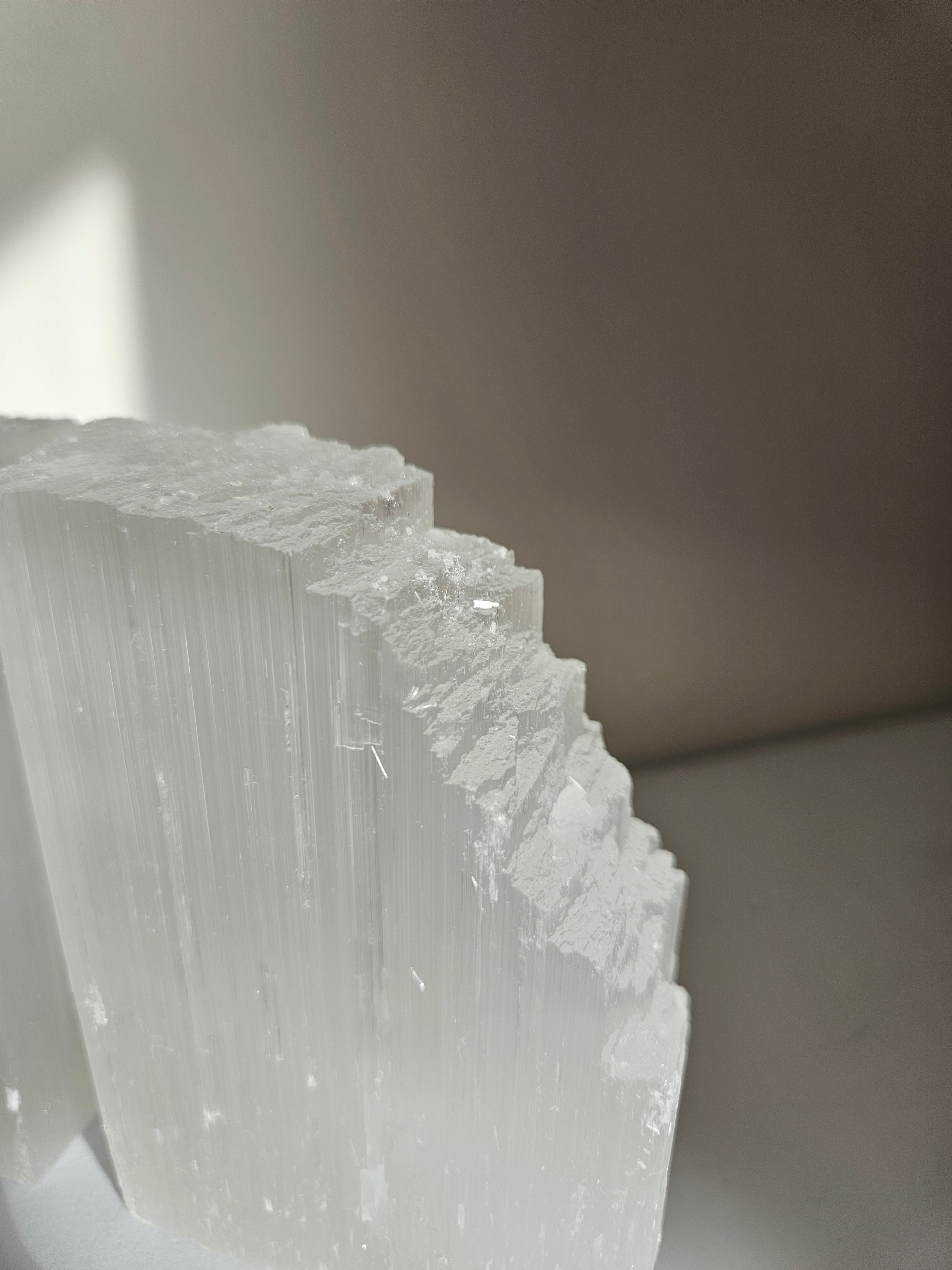 Selenite Bookends