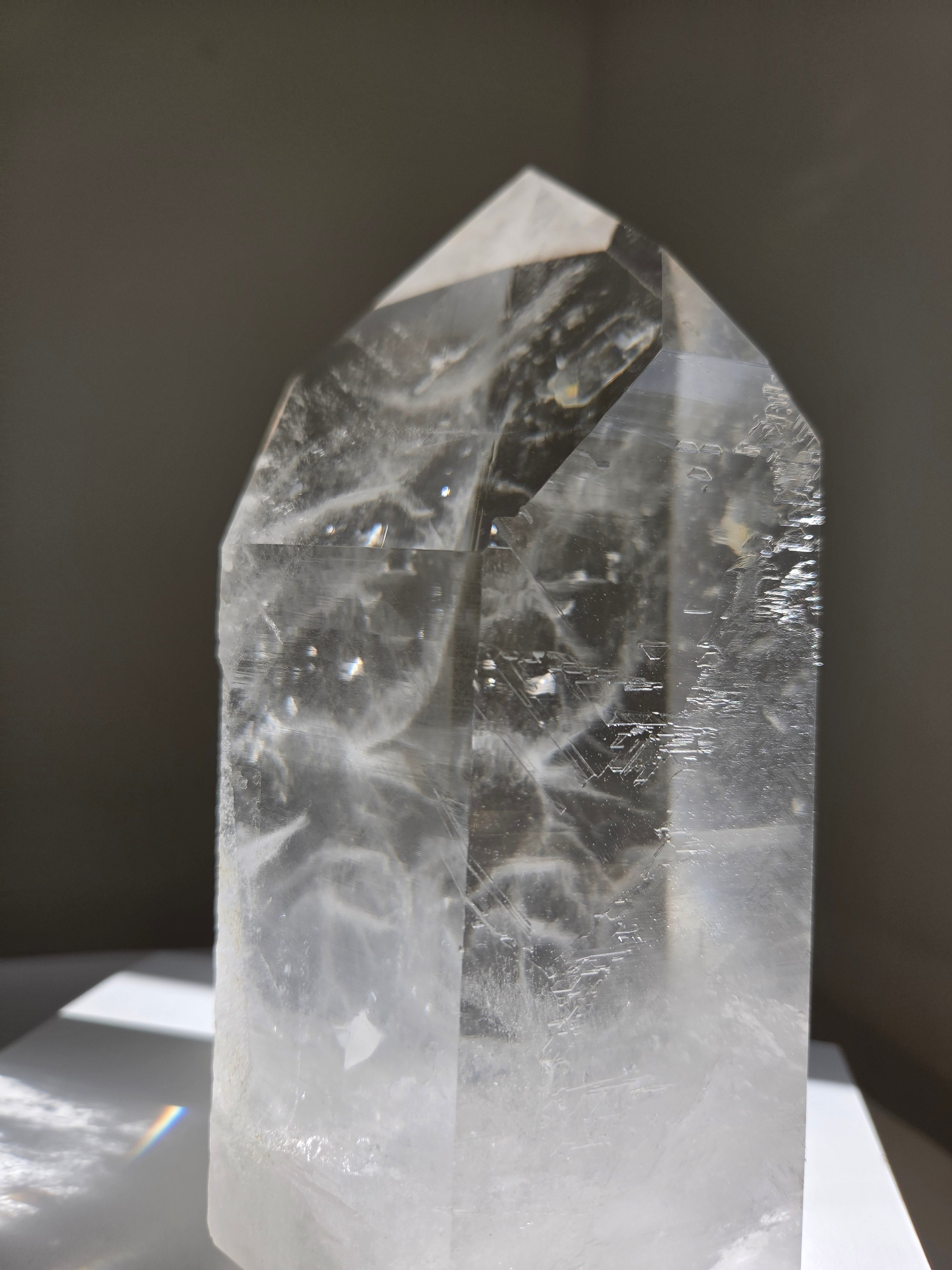 Semipolished Lemurian Quartz Tower