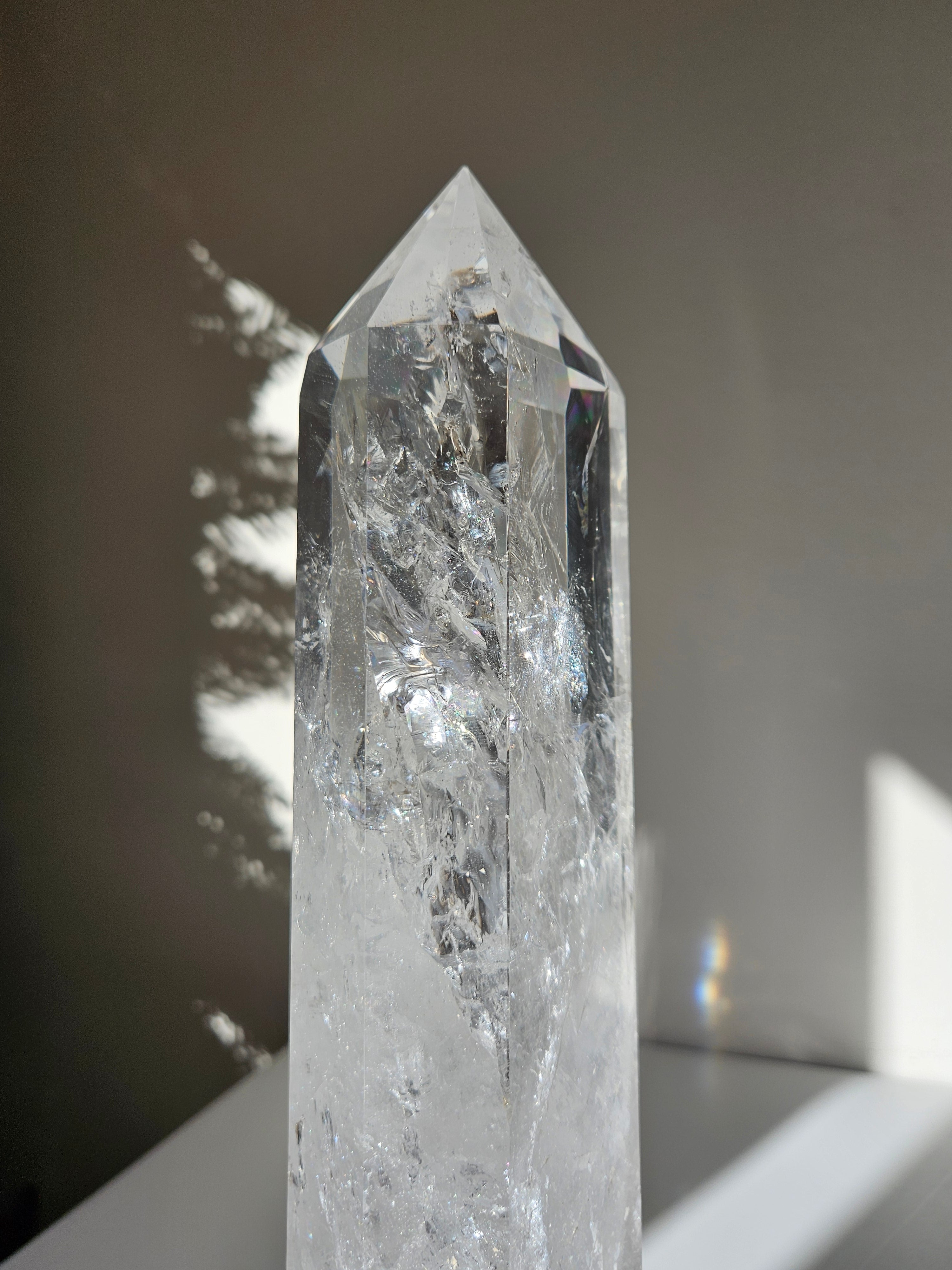 Rainbow filled Quartz Statement Tower