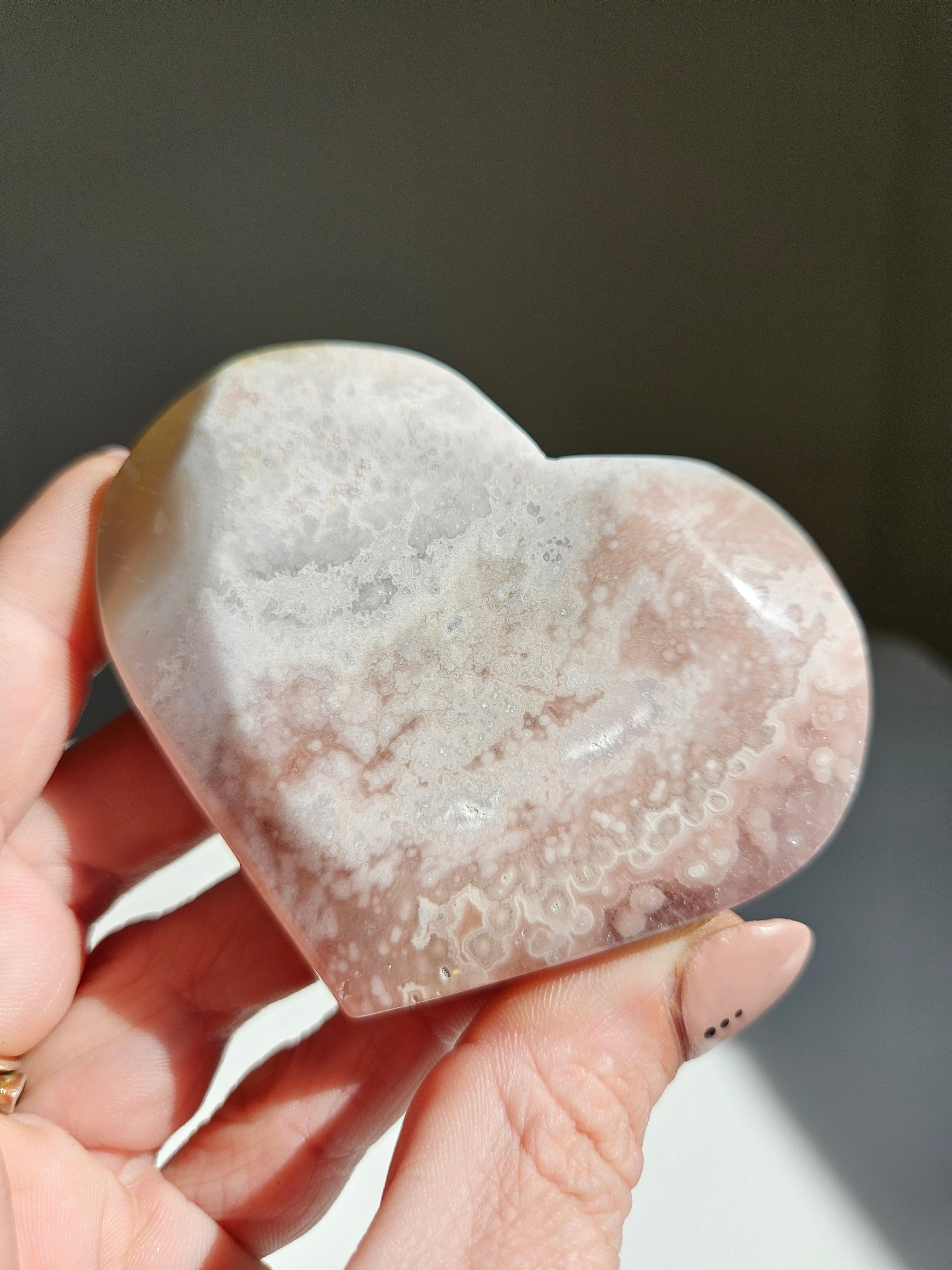 Pink Amethyst Heart 008