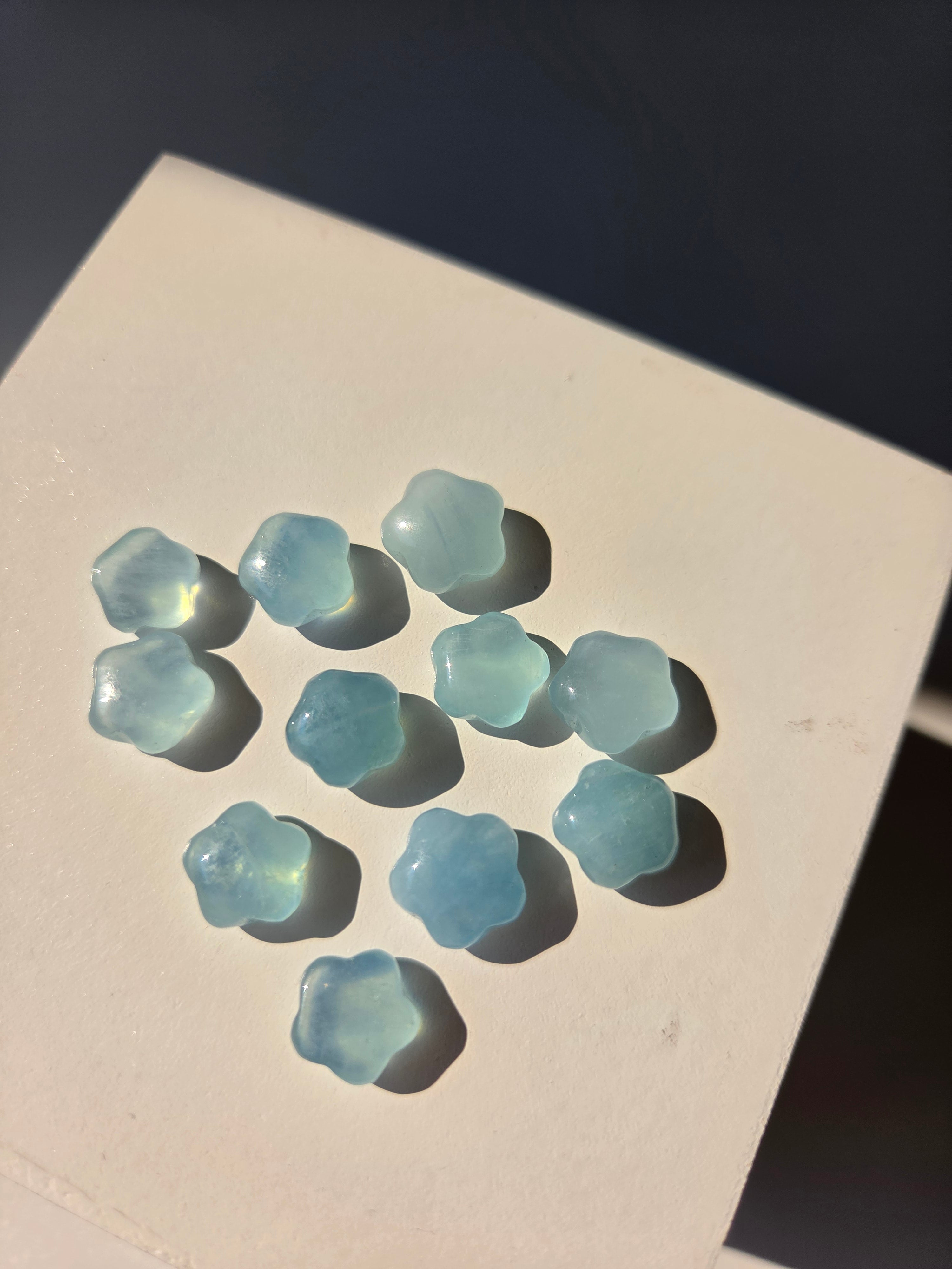 Aquamarine Mini Puffy Star