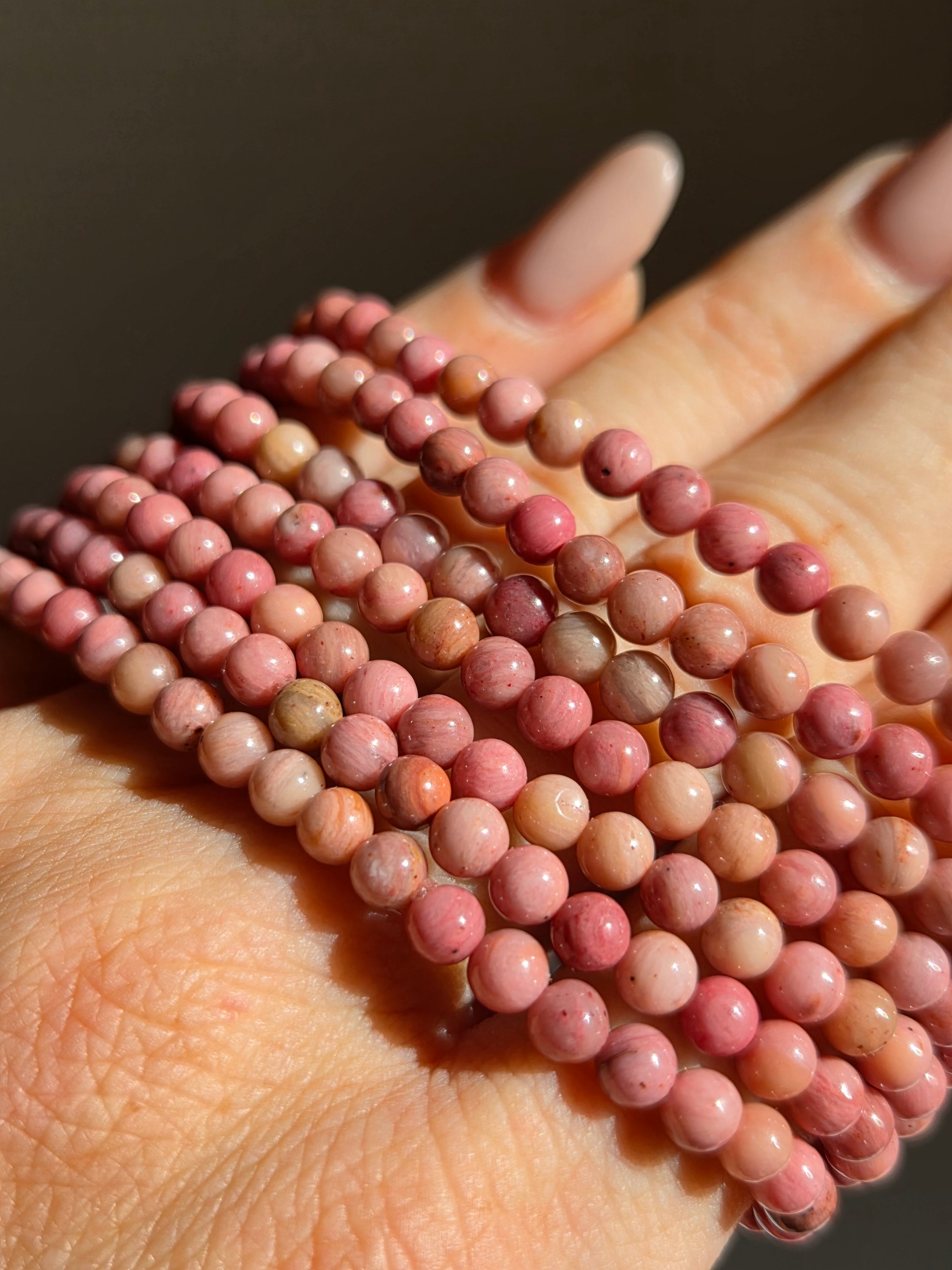 Rhodonite Bracelet | 4. 5mm