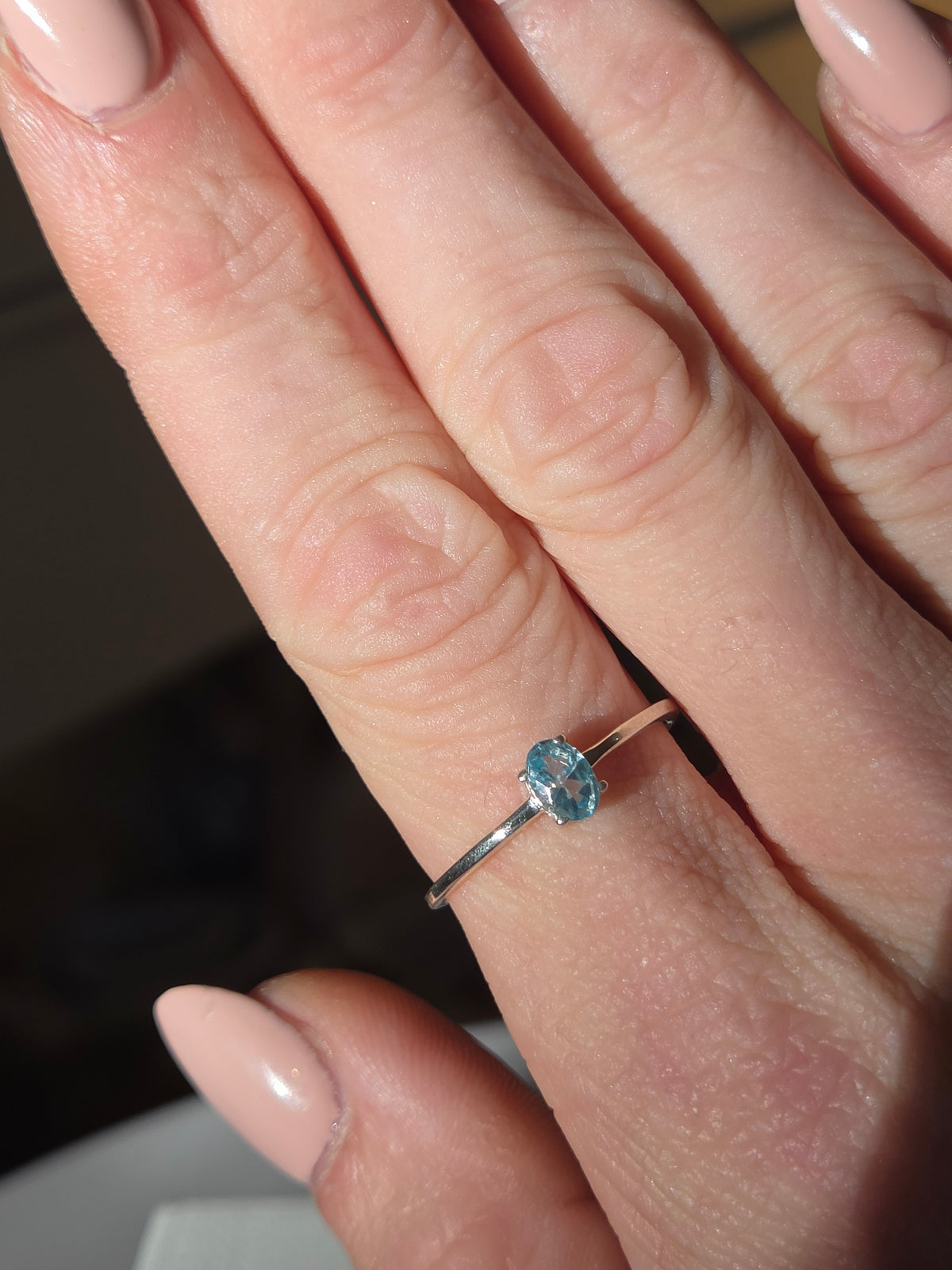 Size Ten | apatite Ring | silver 040
