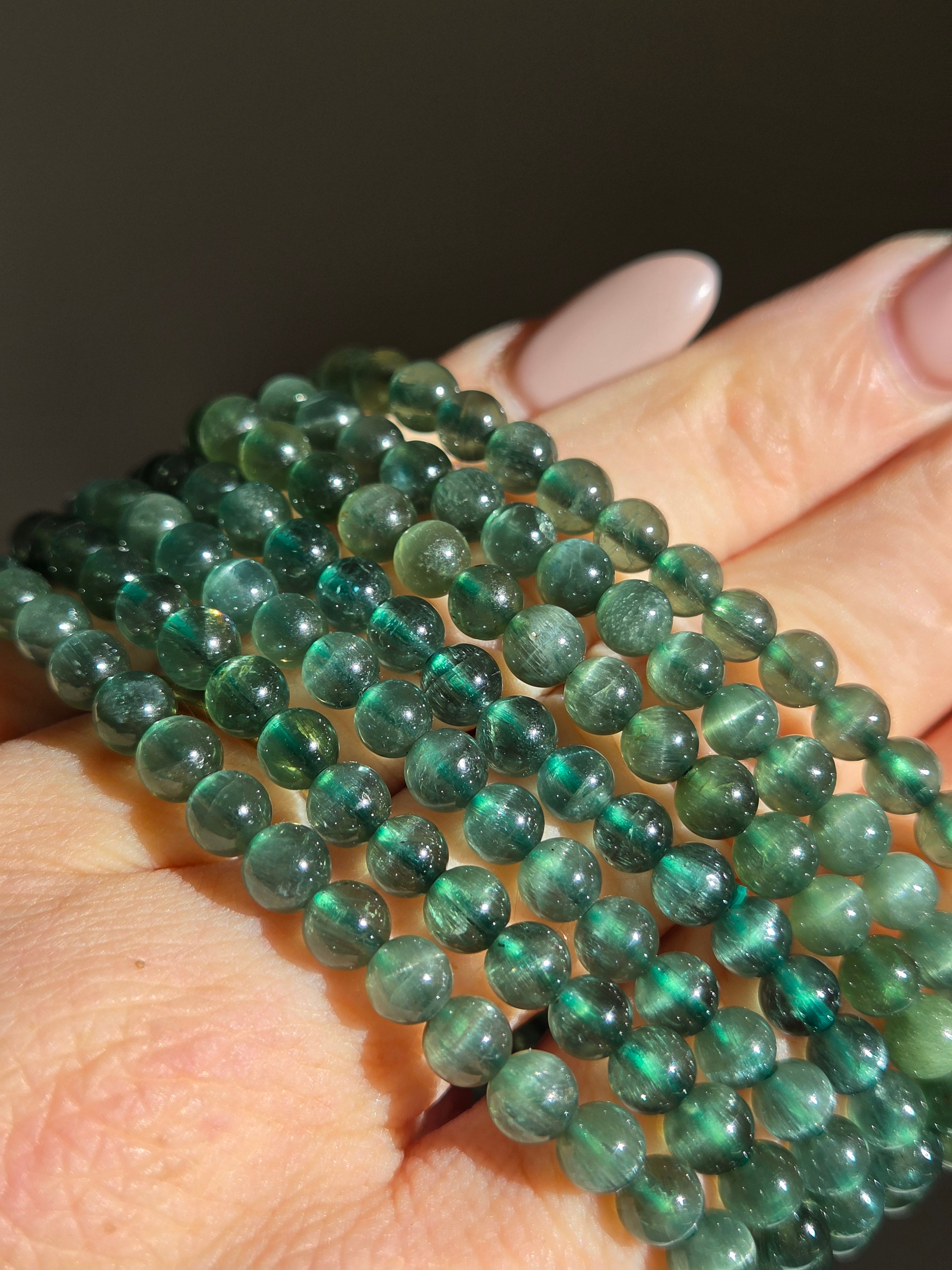 Green Apatite Bracelet | 6mm