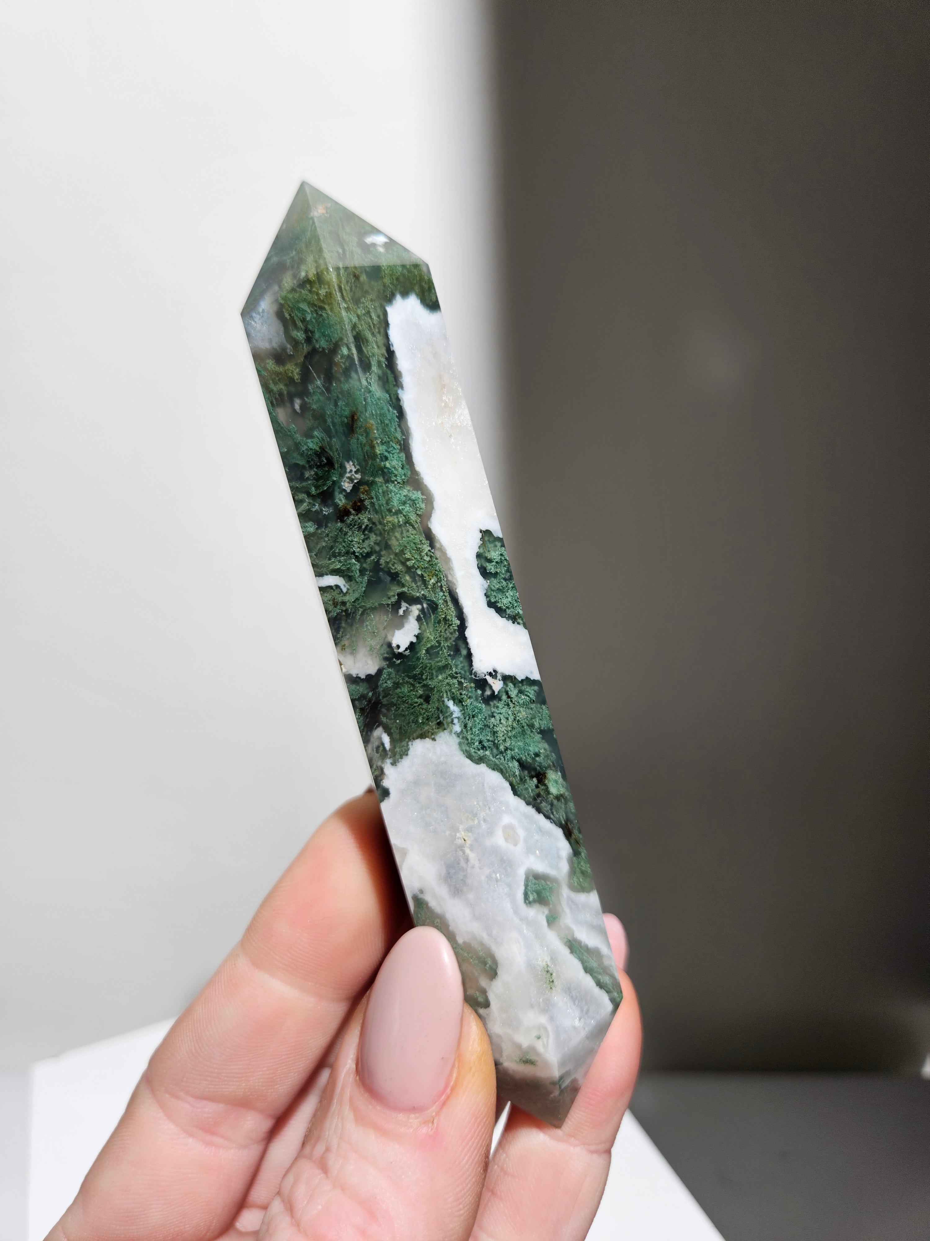 Moss Agate Wand 002