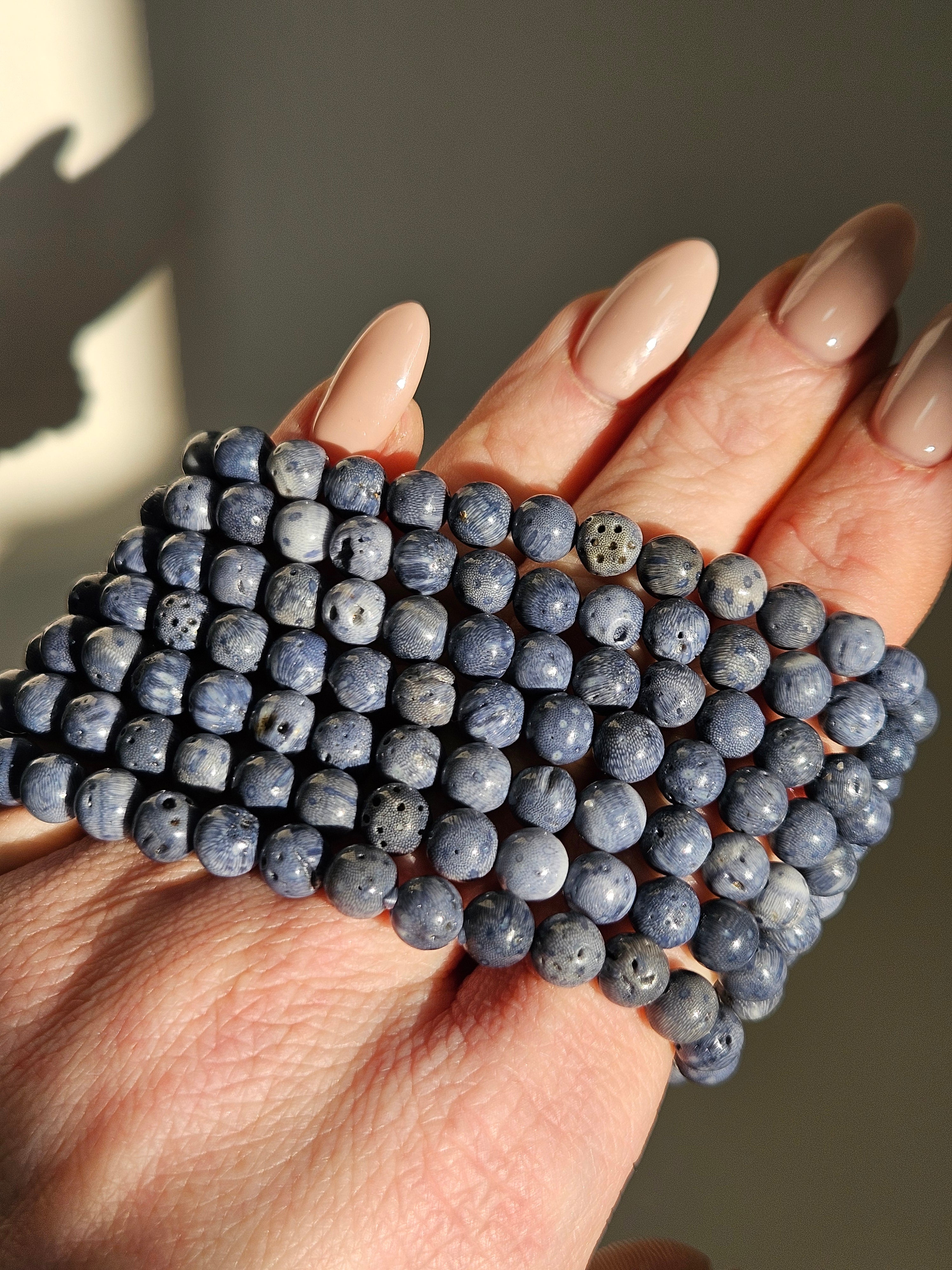 Blue Coral Bracelet | 6mm