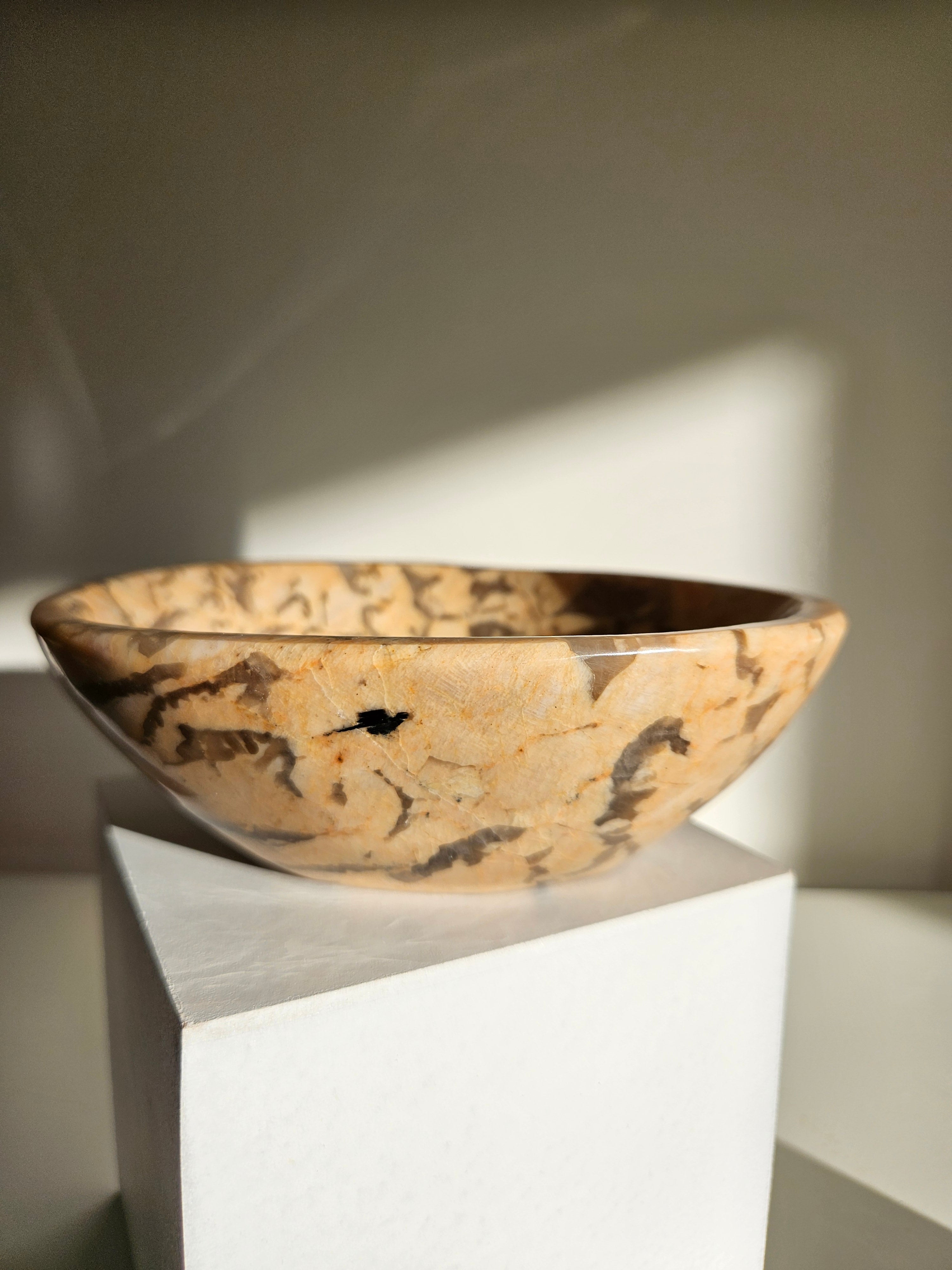 Peach Moonstone x Smoky Quartz Bowl 003