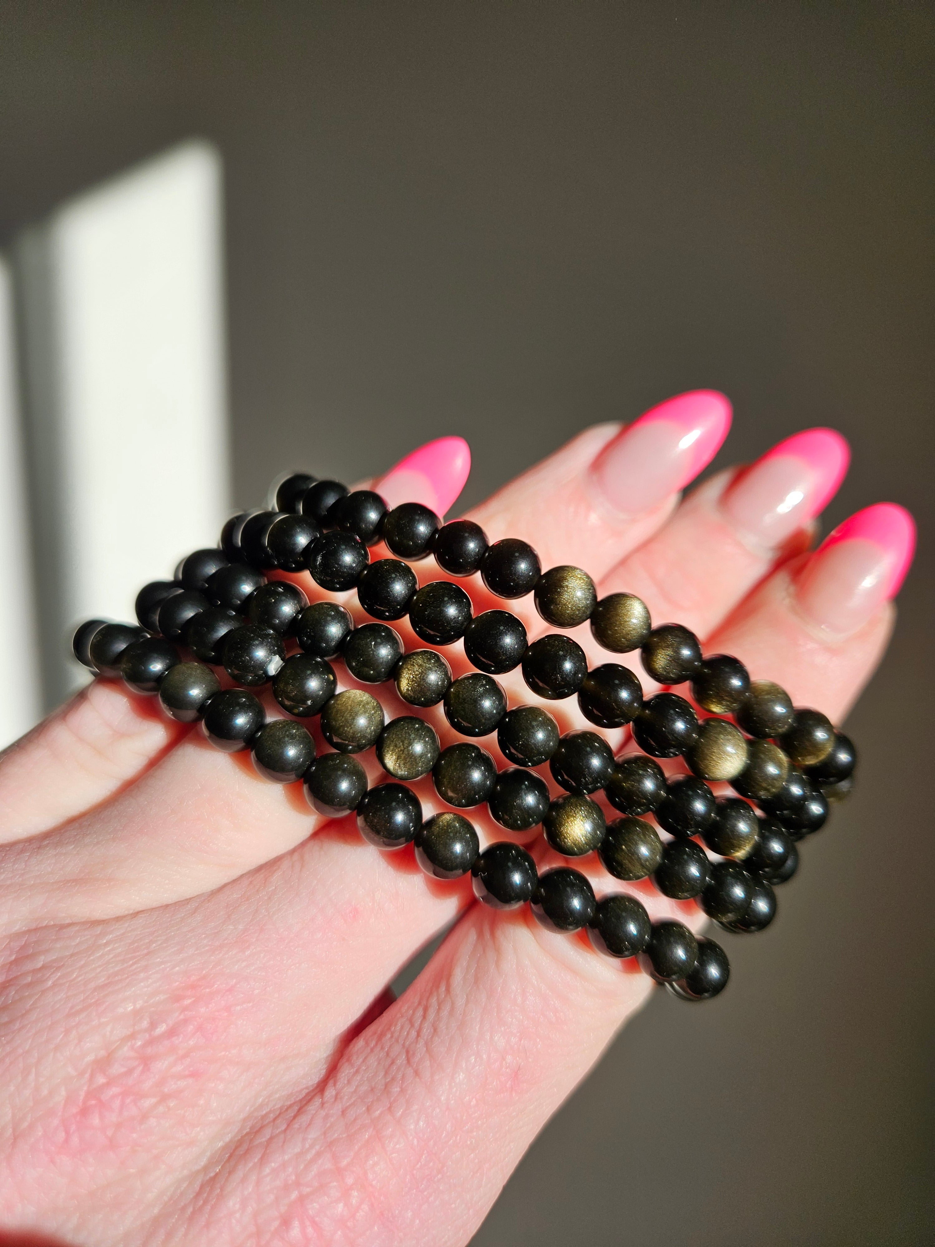 Golden Obsidian Bracelet | 6mm