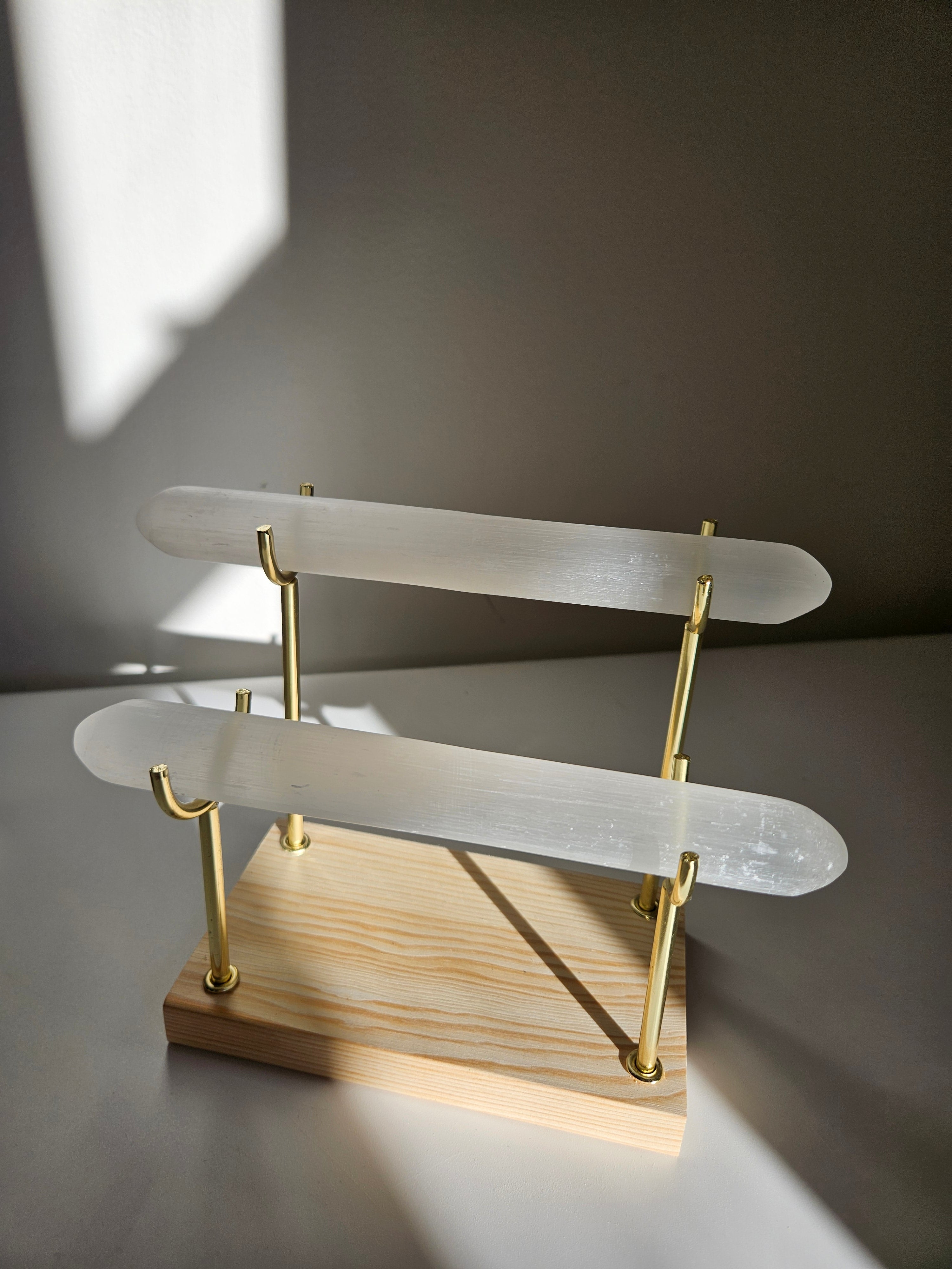 Selenite Bracelet Holder | 2 teir