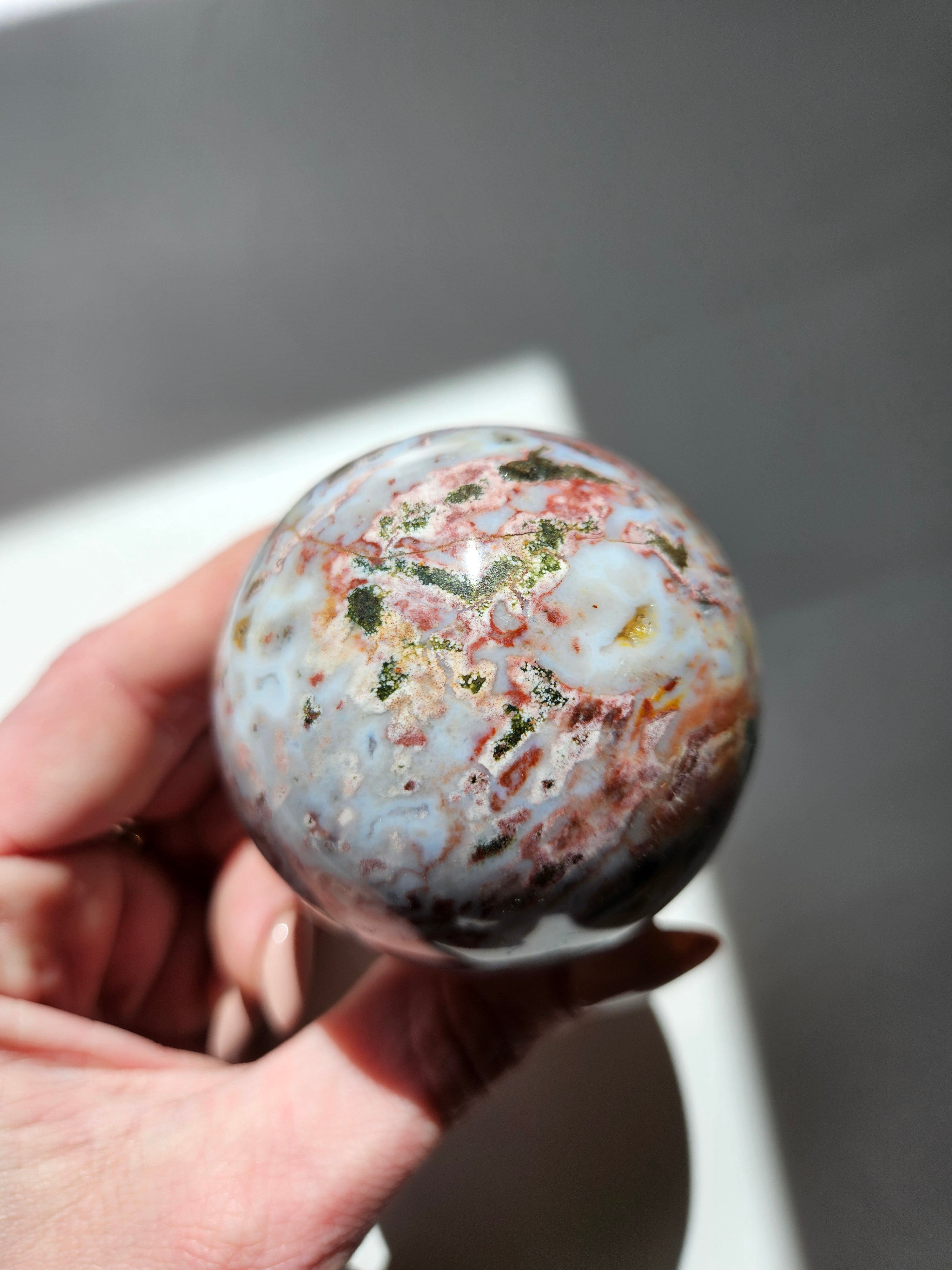 Sea Jasper Sphere 022