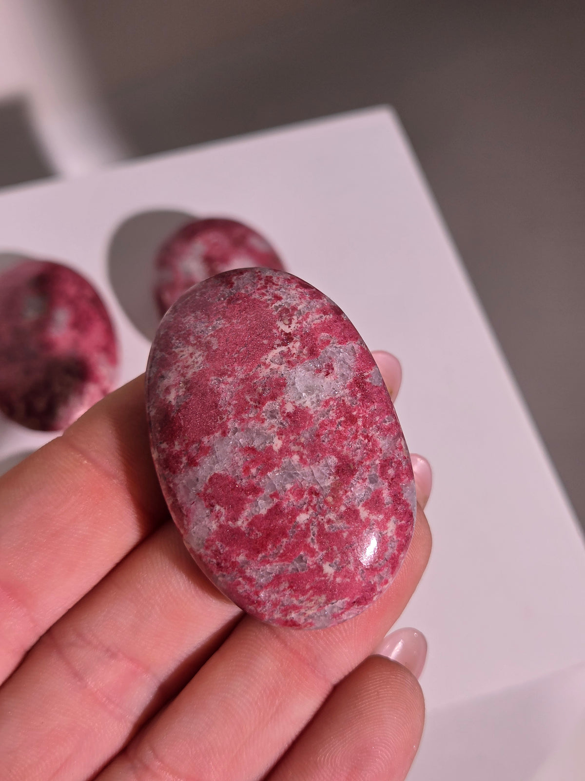 Thulite Palmstone | select your piece
