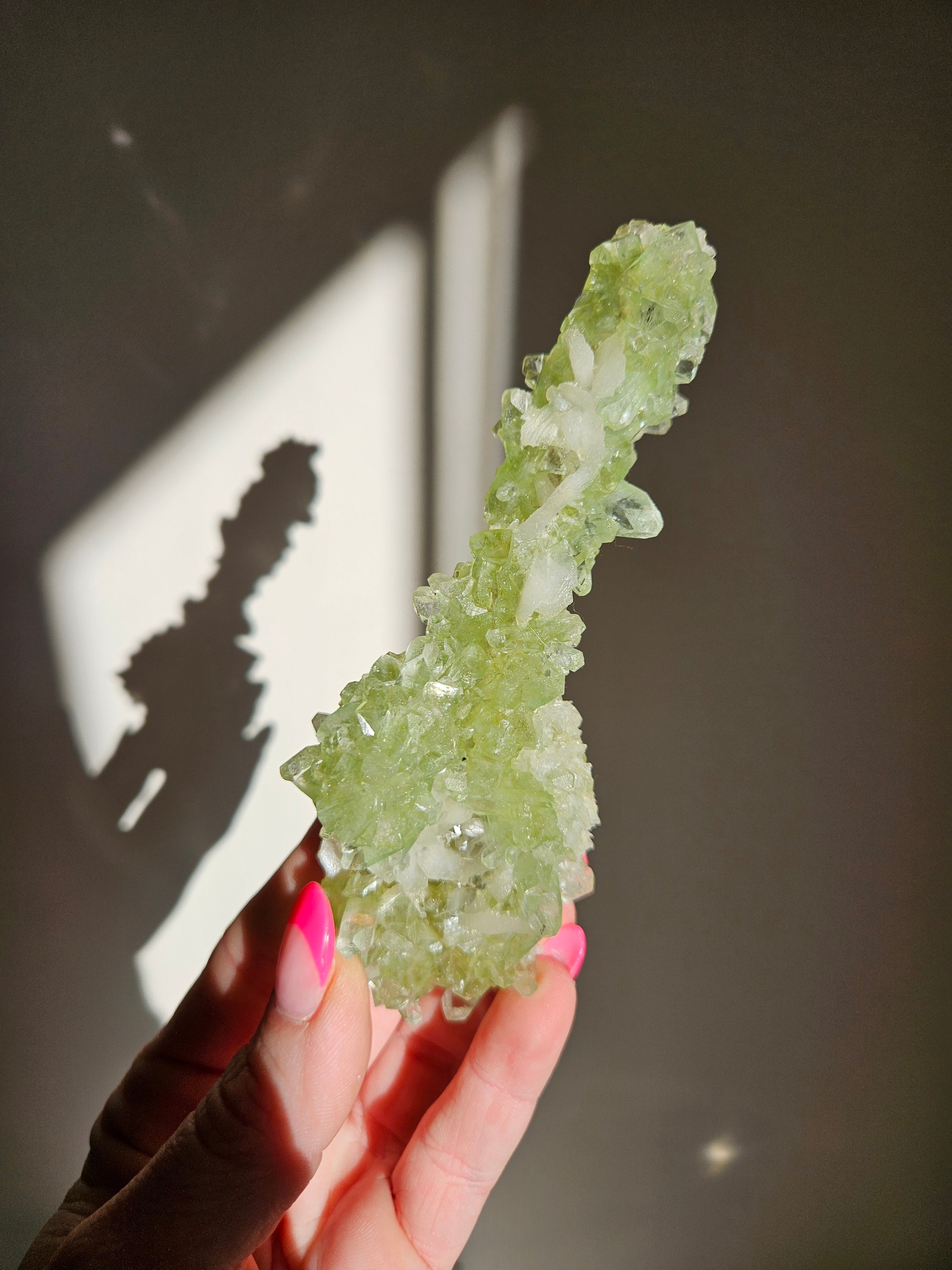 Green Apophyllite Stalactite 002