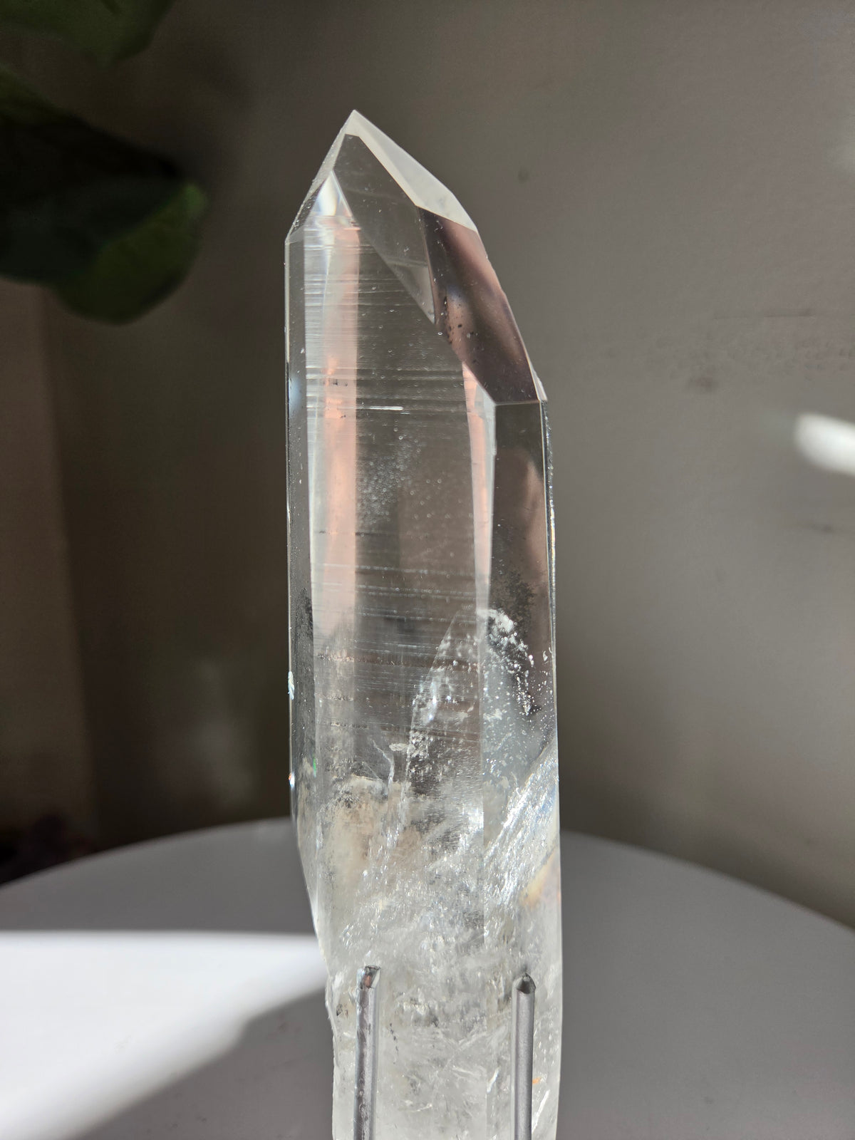 Phantom Lemurian Quartz on stand 004