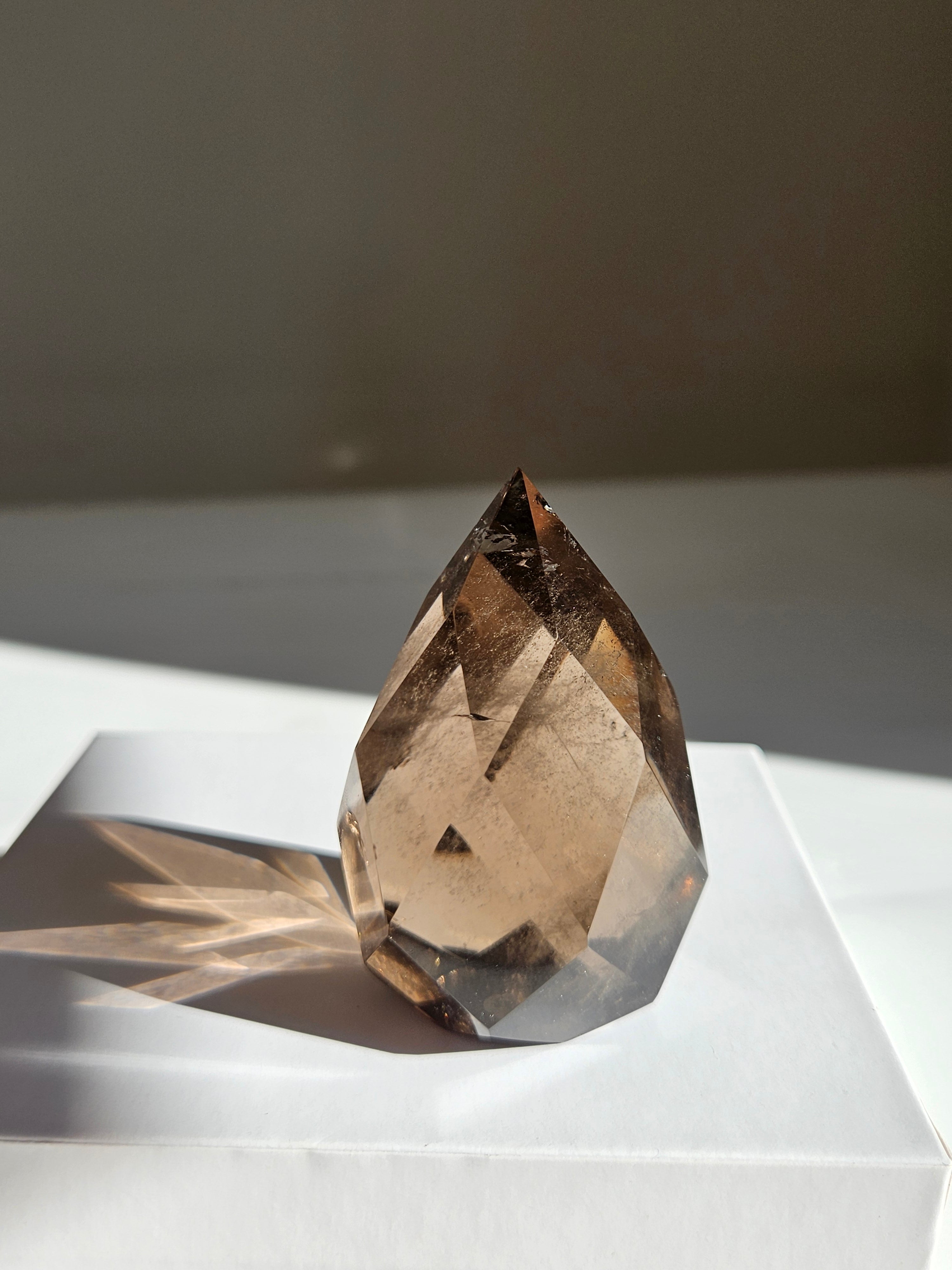Faceted Smoky Quartz 003