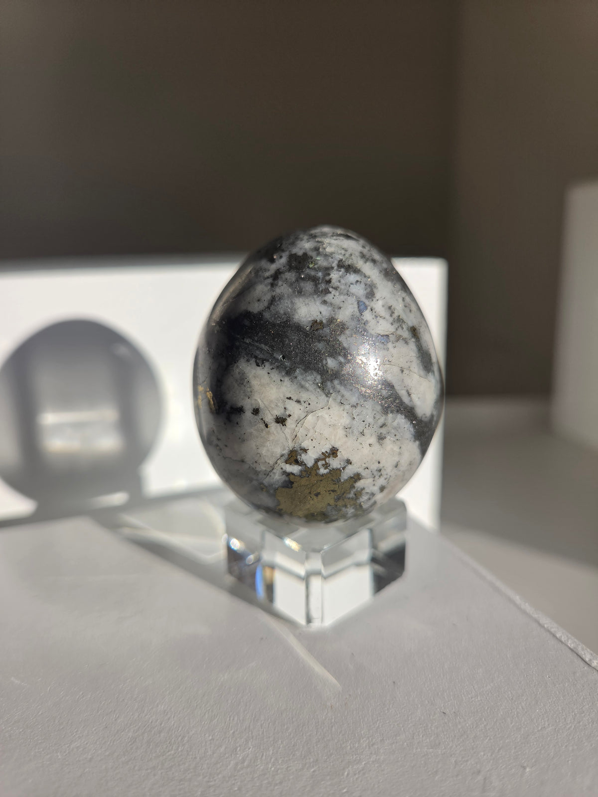 Pyrite x Quartz Egg 002
