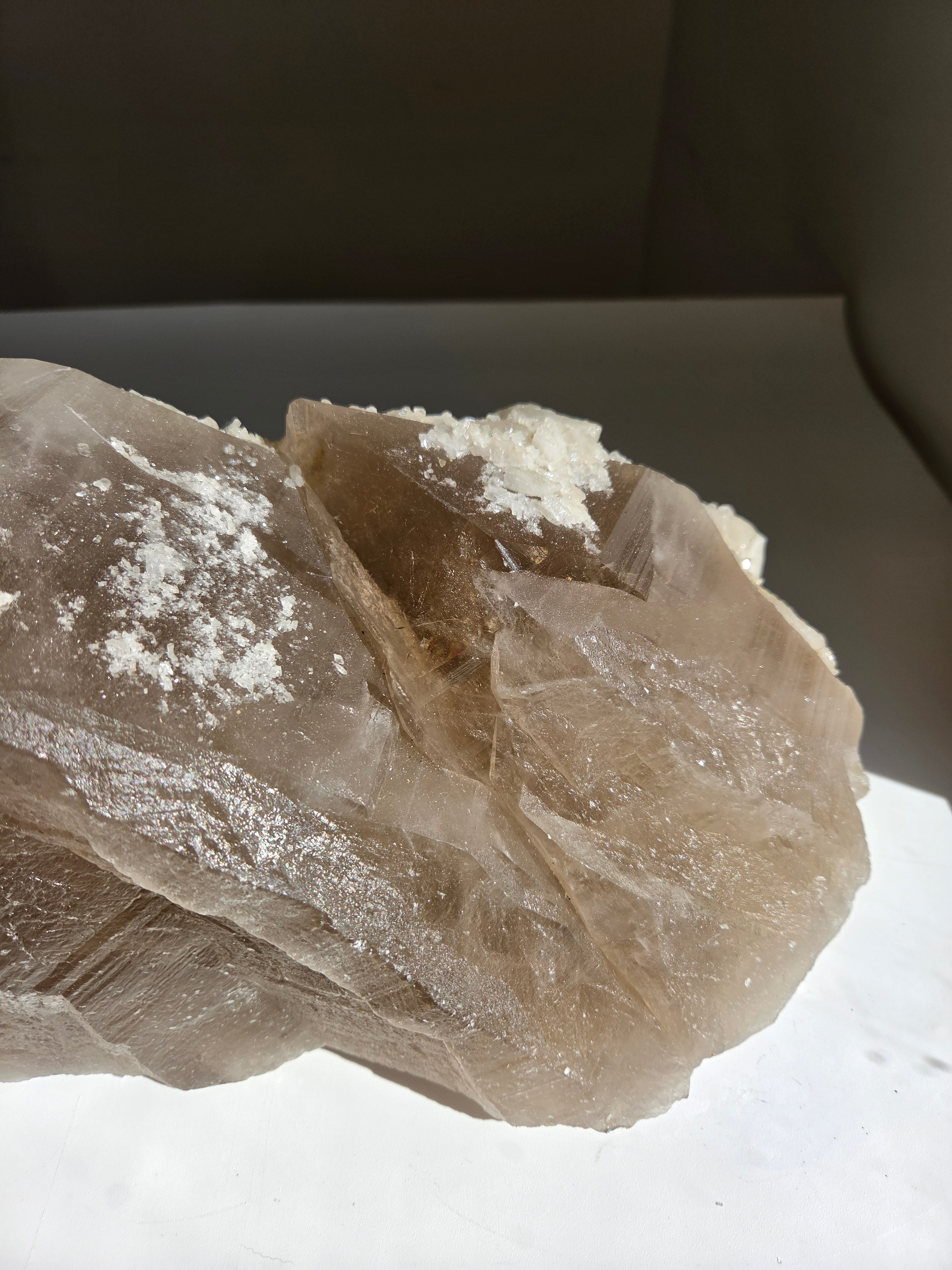 Raw Smoky Quartz Statement