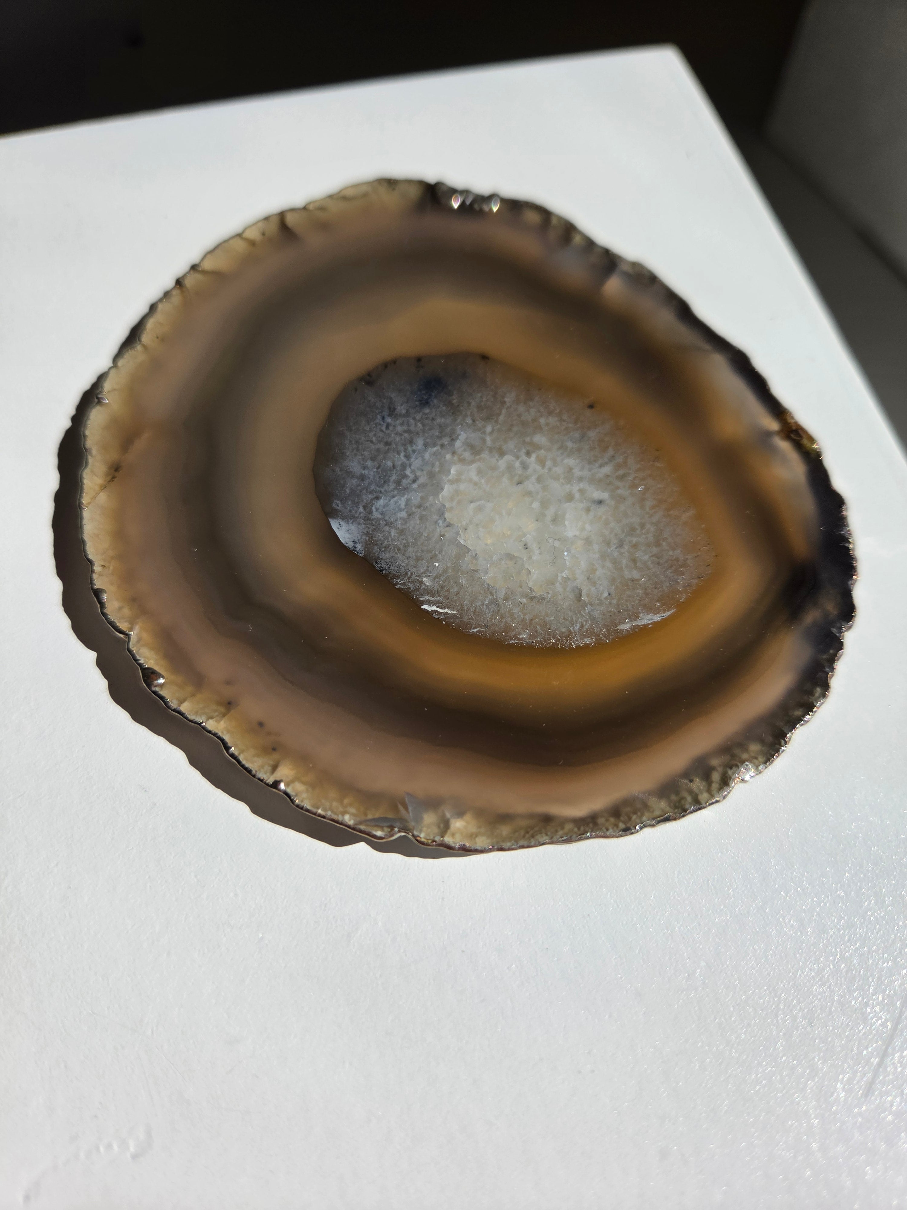 Agate Slab | silver trim 007