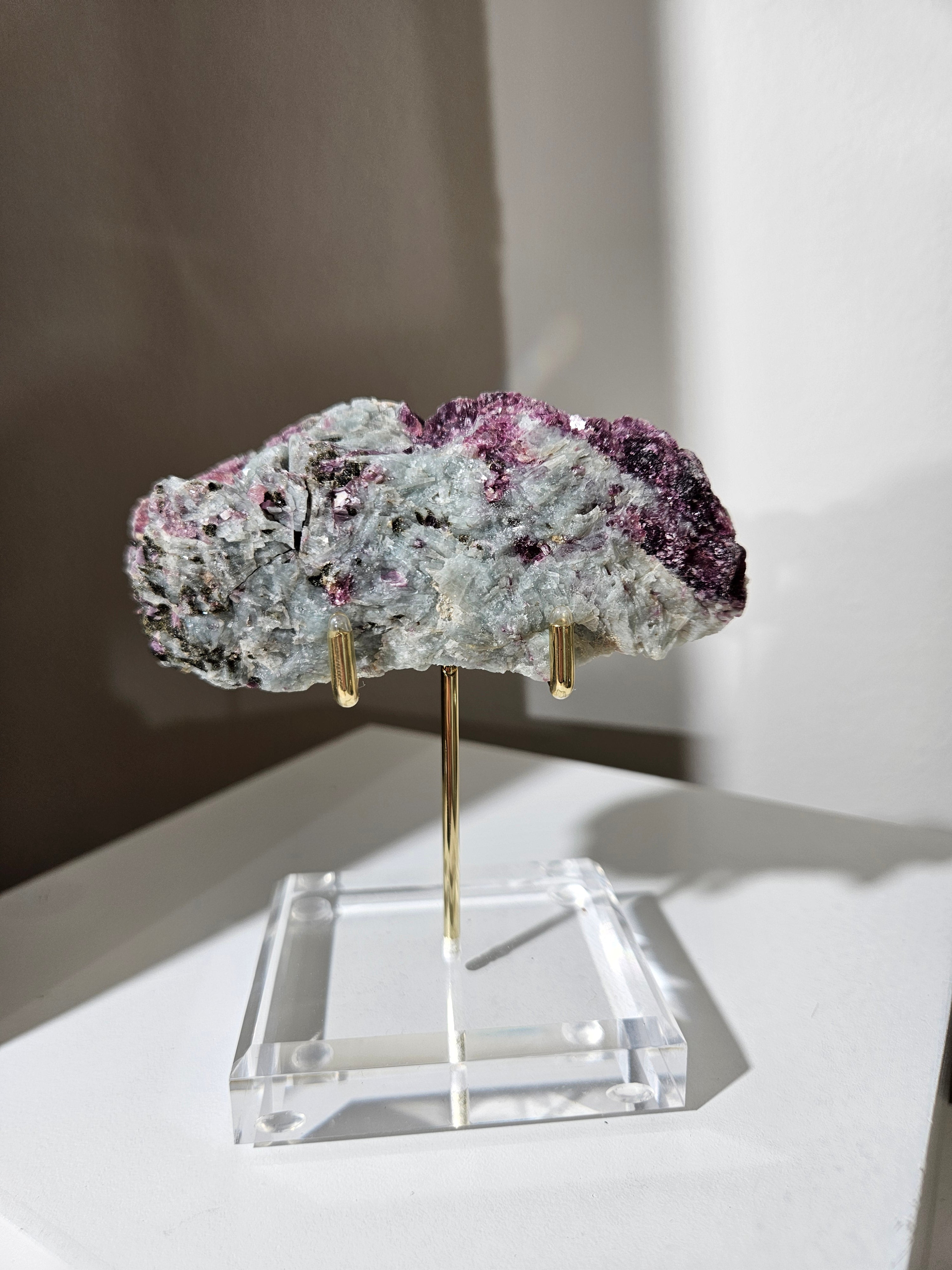 Lepidolite x Tourmaline 001