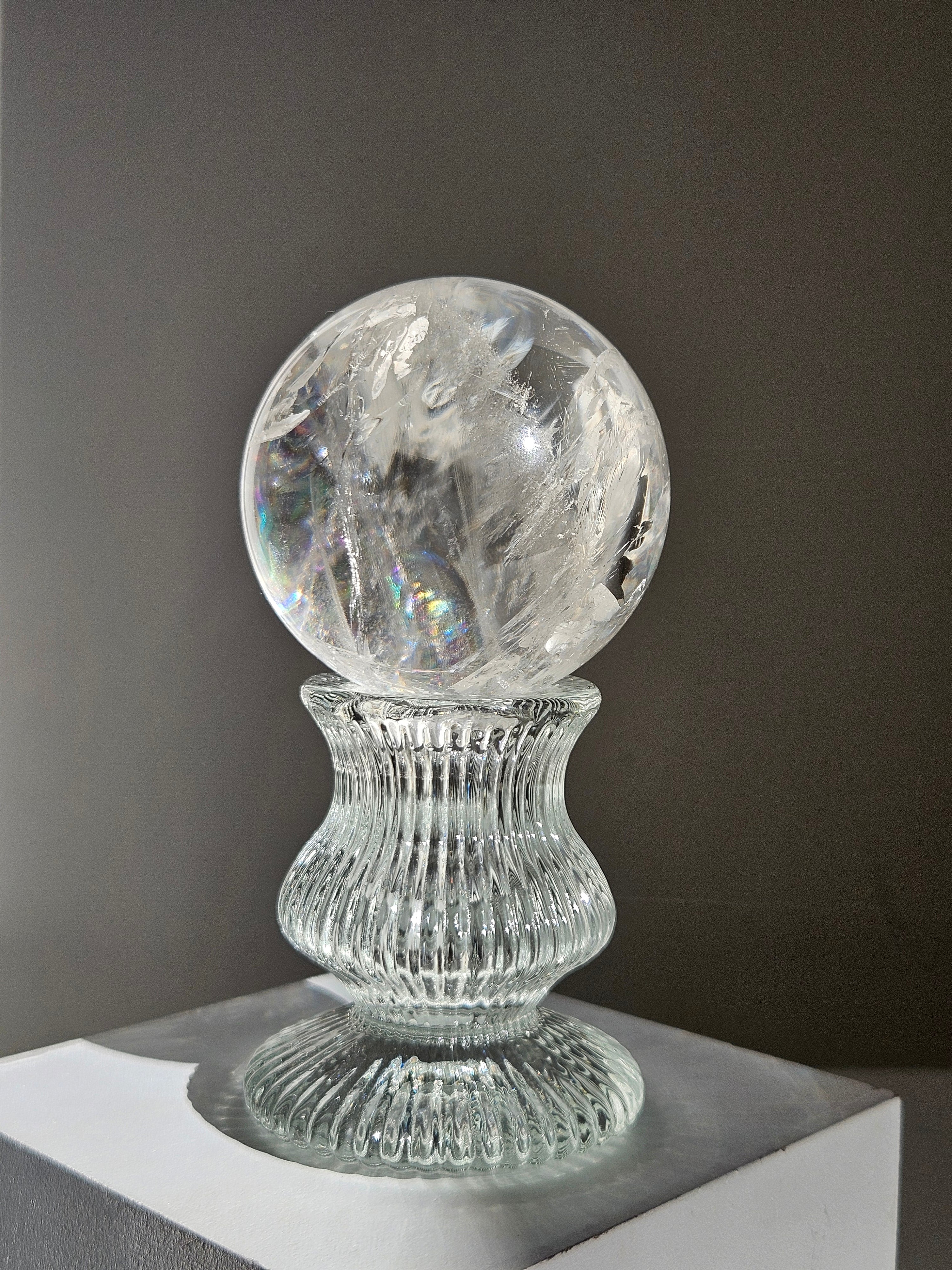 Lemurian Quartz Sphere 006