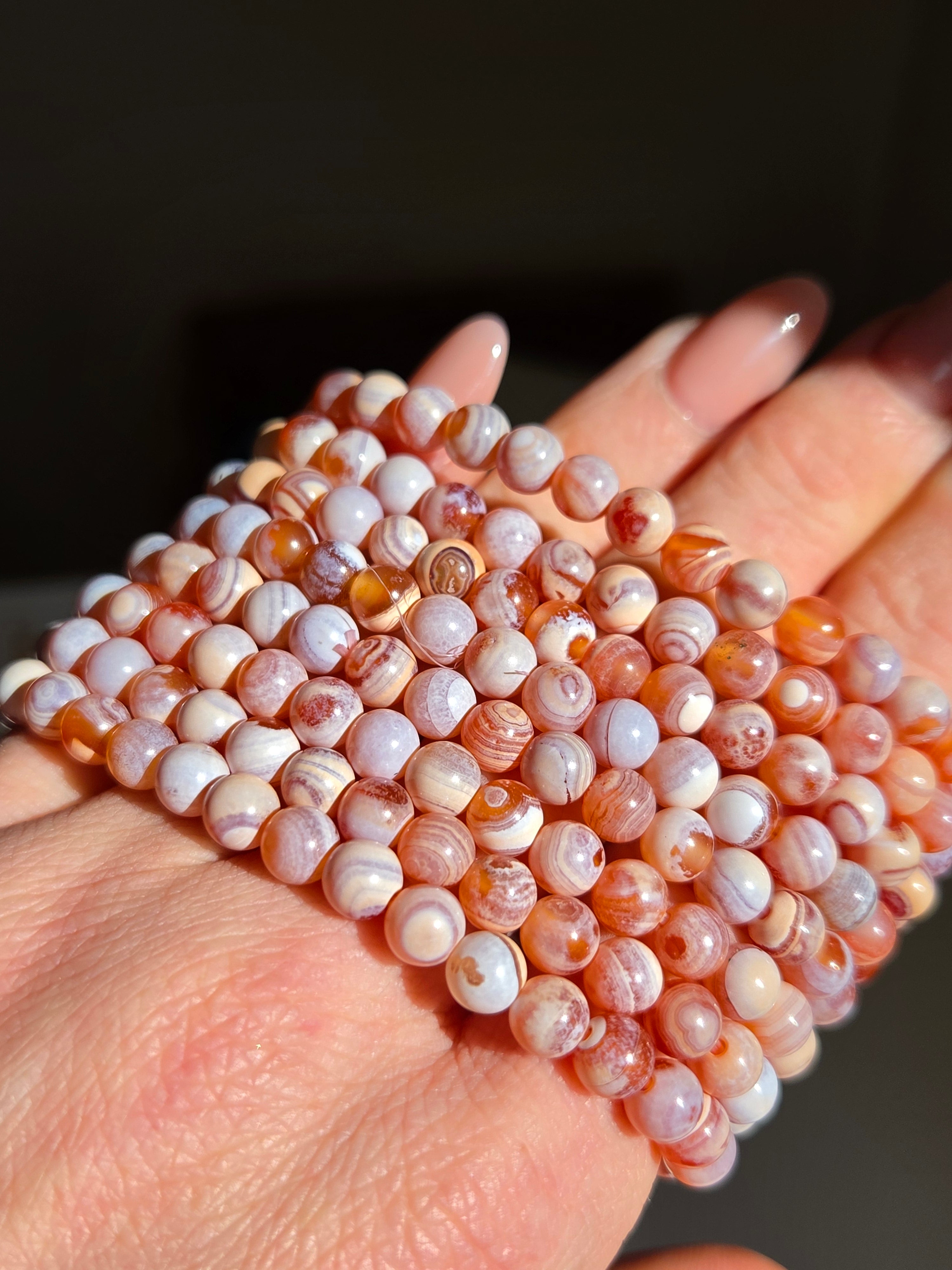 Water Activated Agate bracelet | 6mm