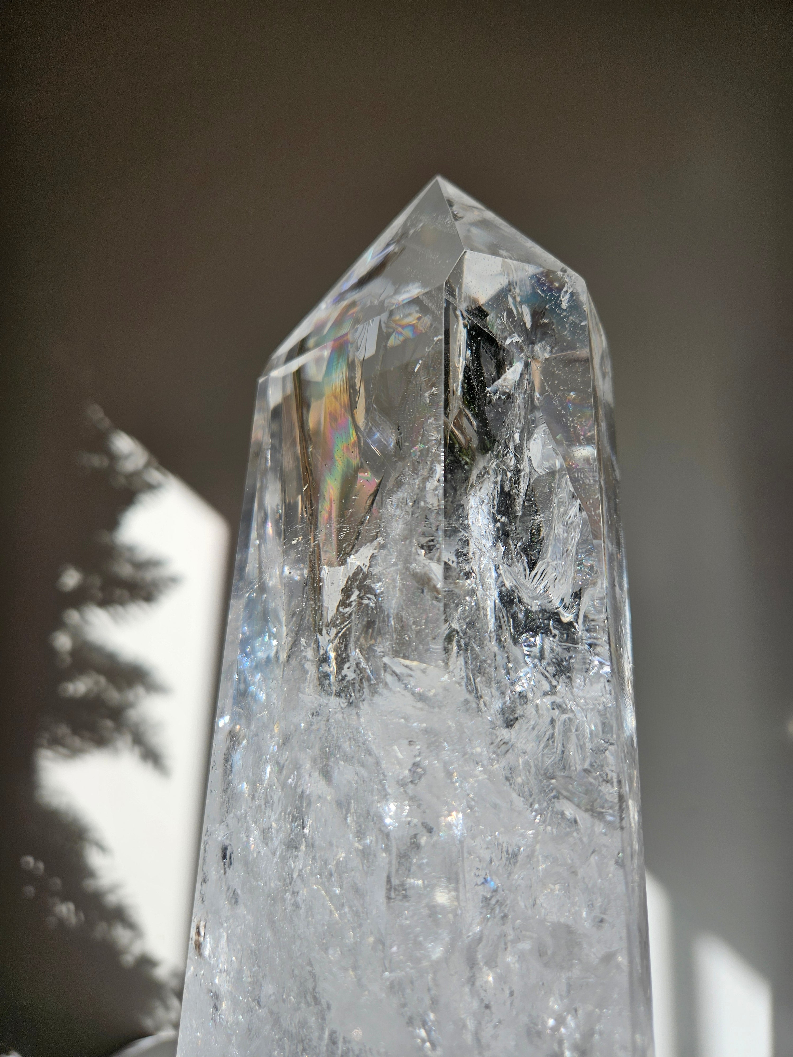 Rainbow filled Quartz Statement Tower