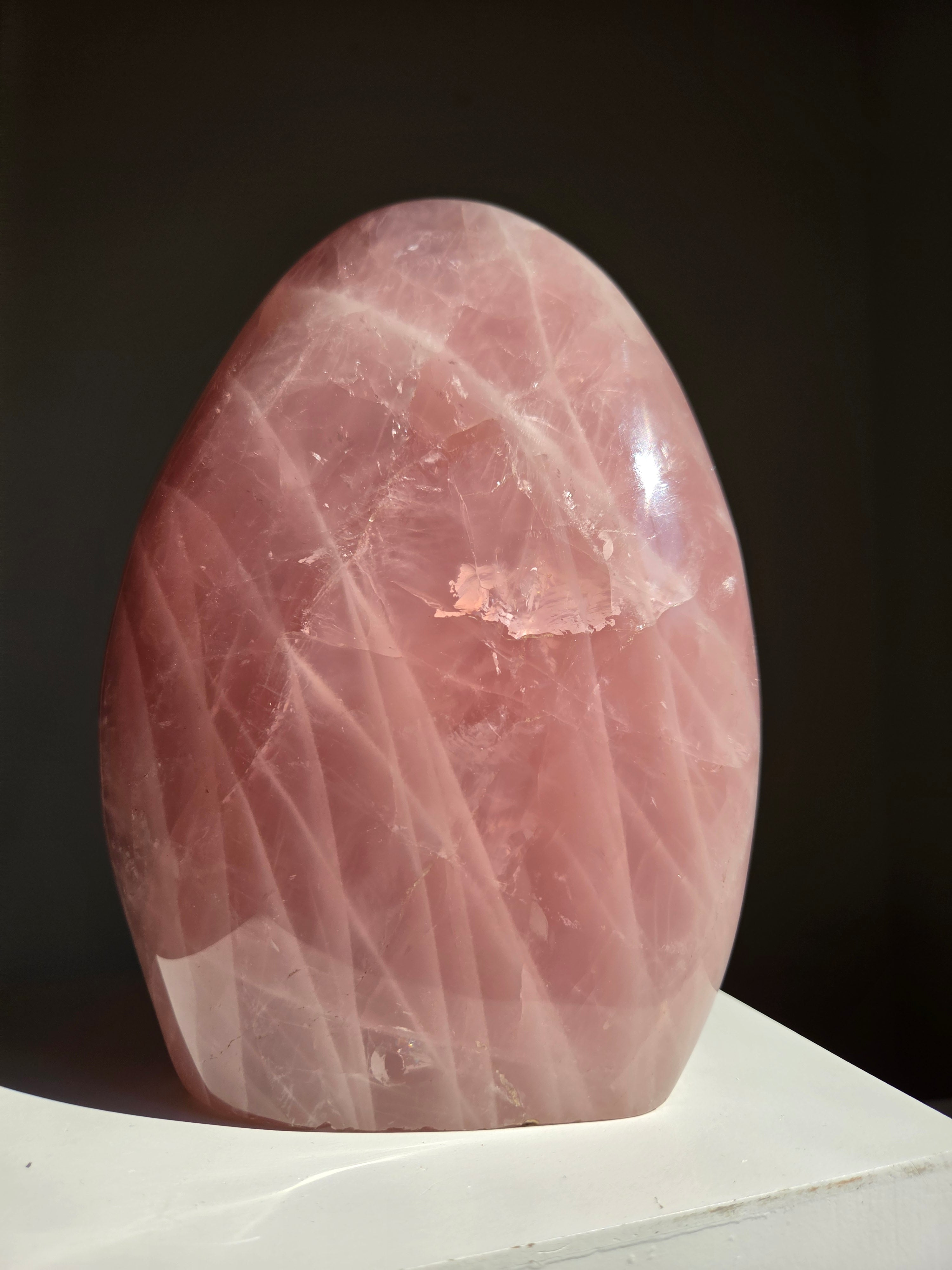 XL Rose Quartz Freeform