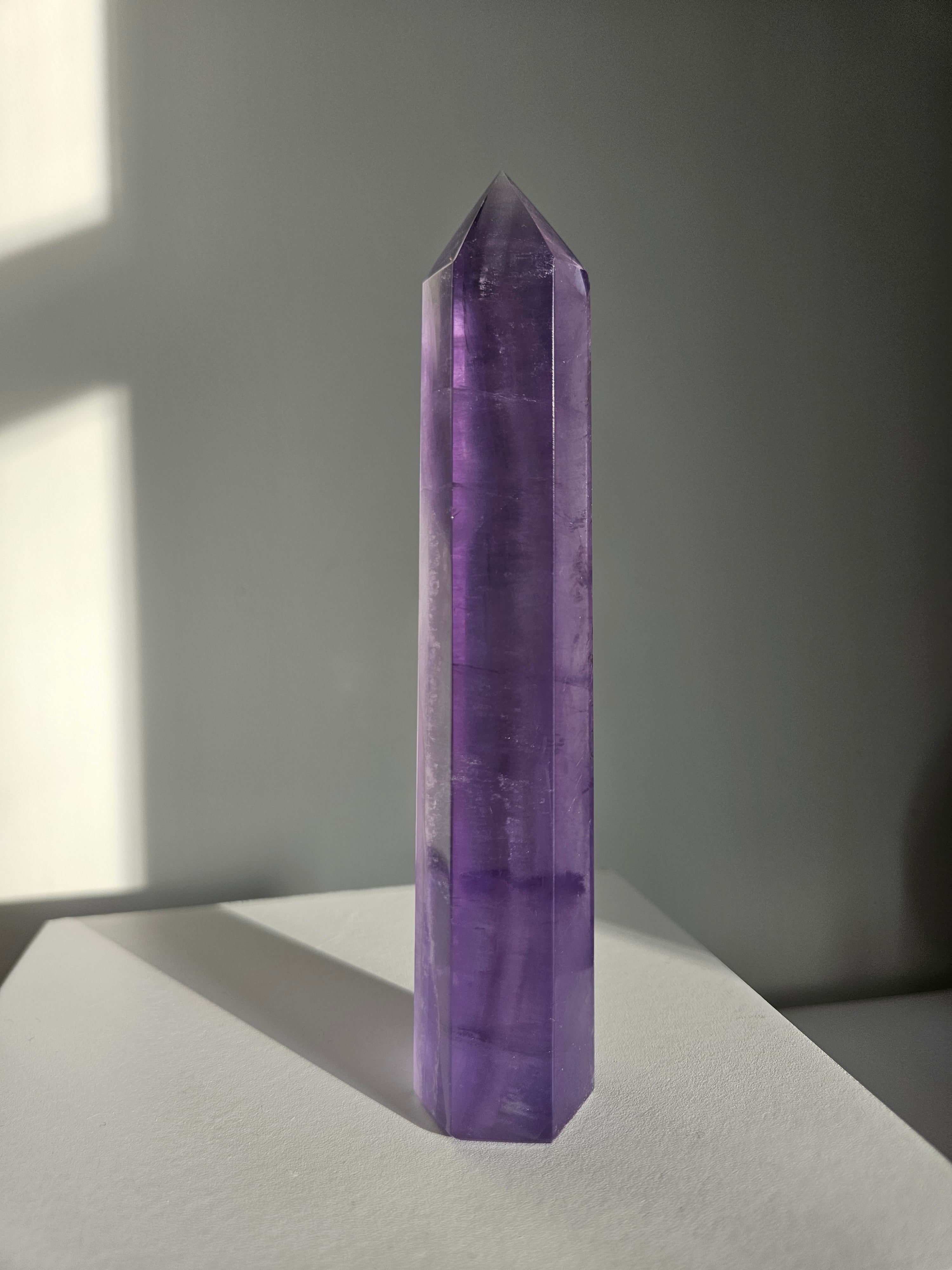 Purple Fluorite Tower 001