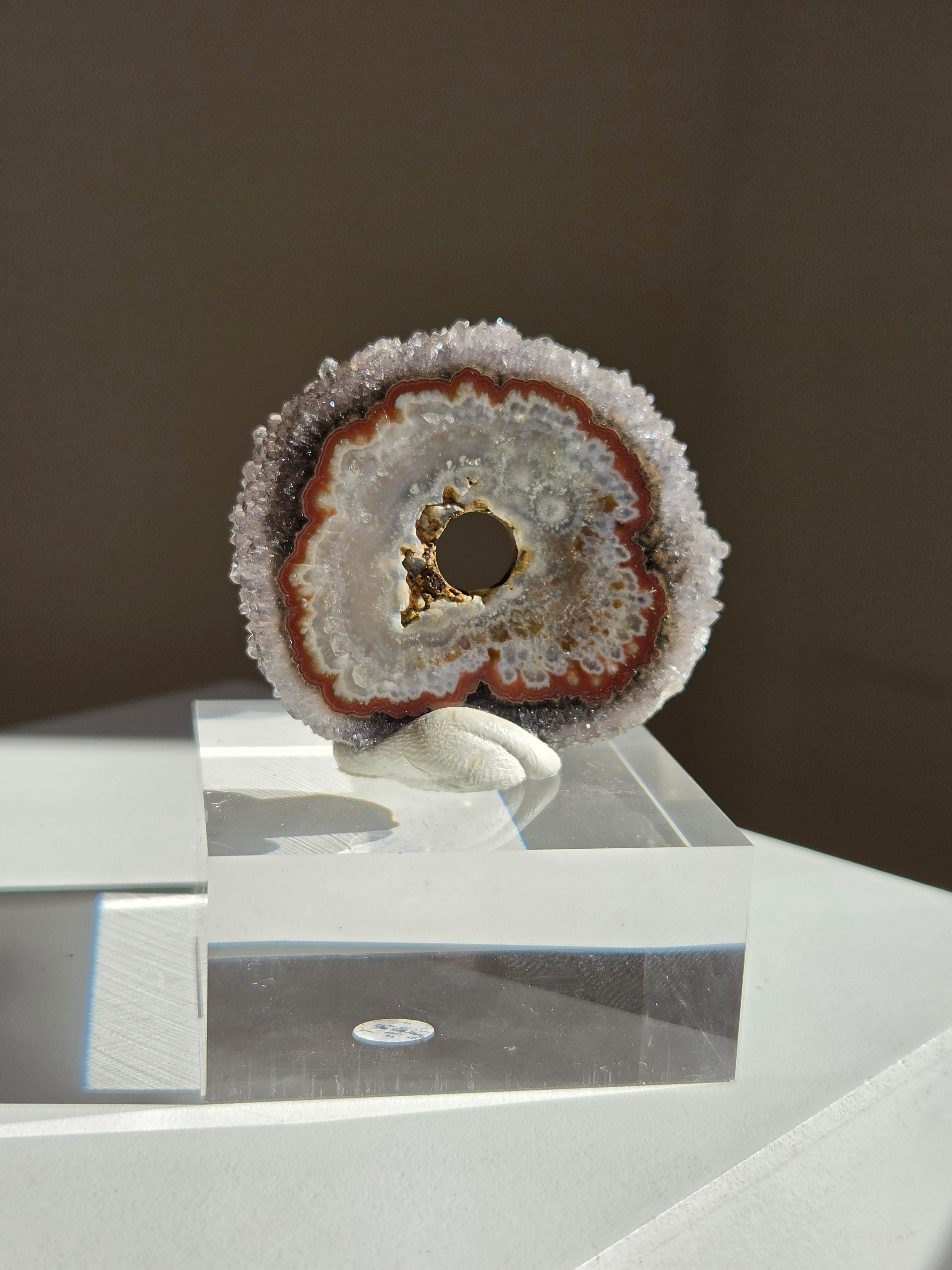 Amethyst Stalactite Slice 003