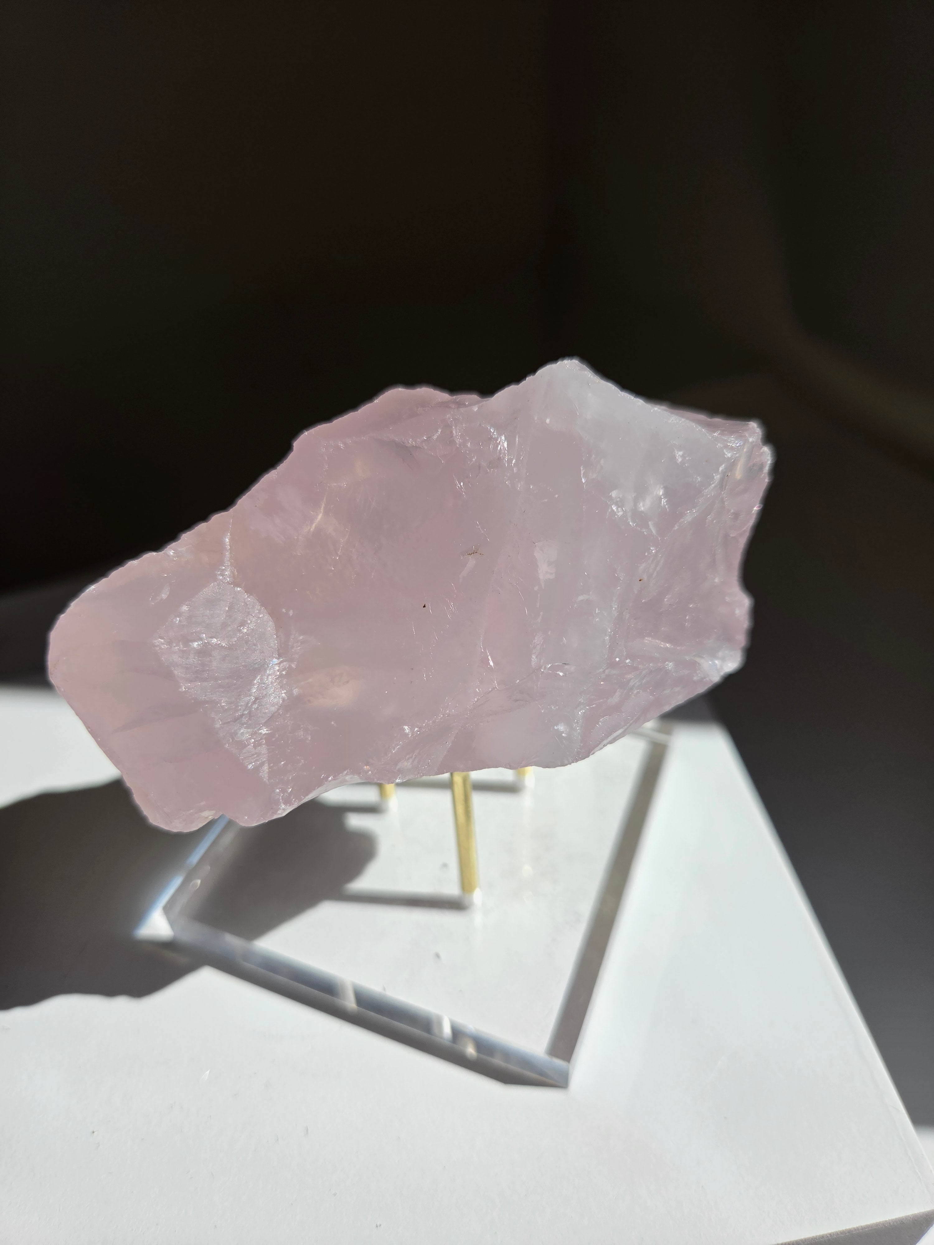 Lavender Raw Rose Quartz 018