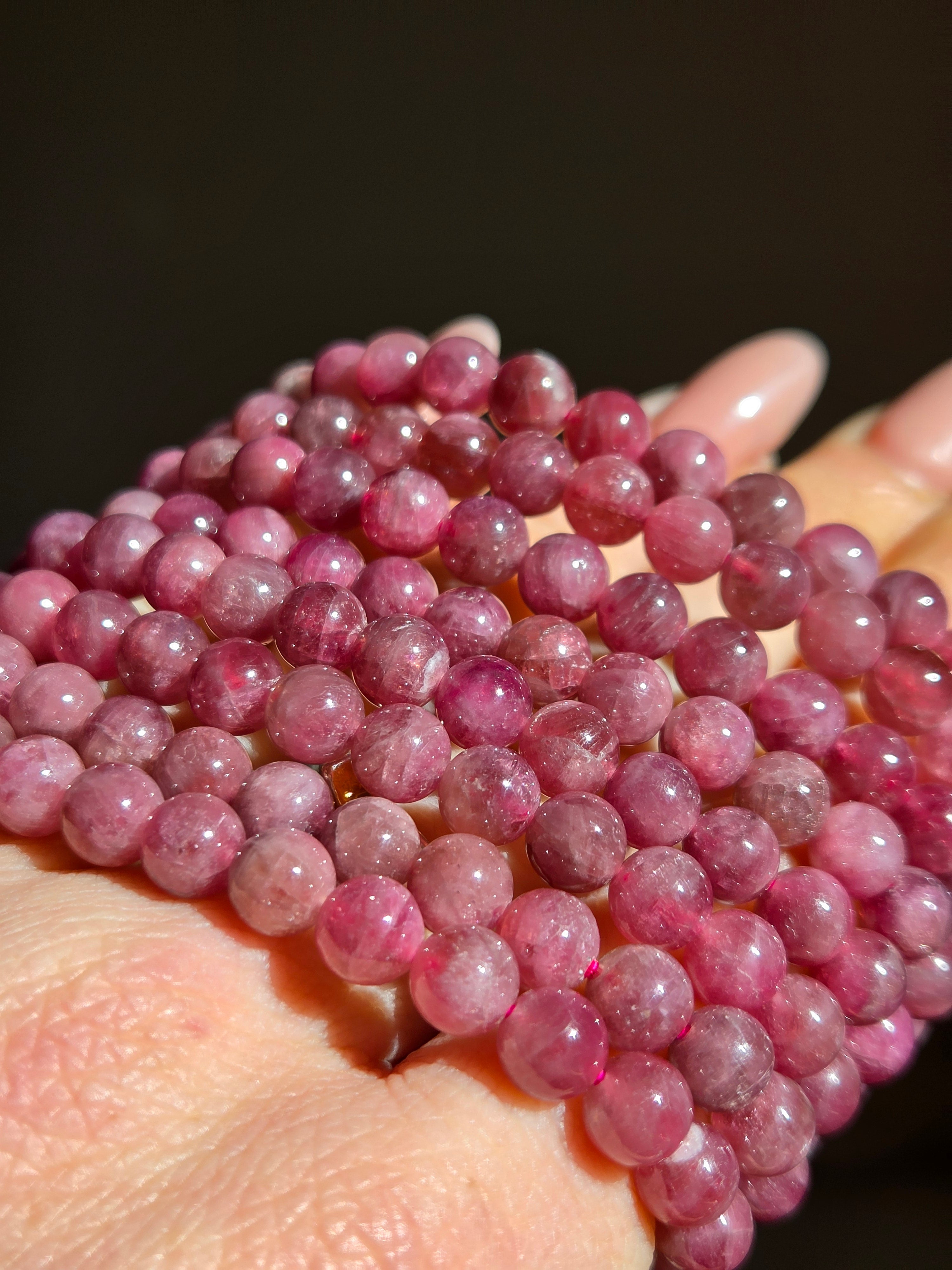 Pink Tourmaline Bracelet | 6.5mm
