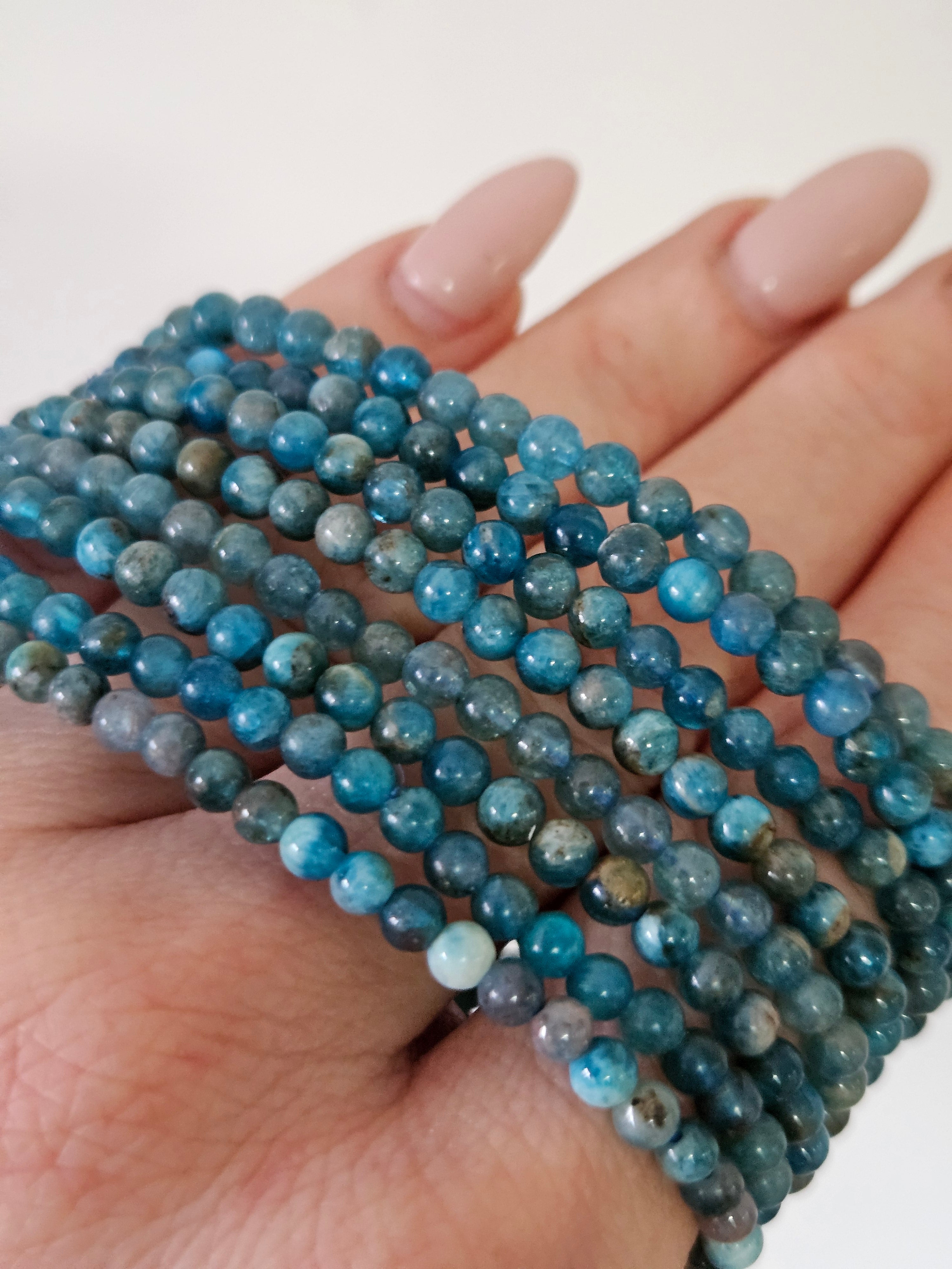 Blue Apatite Bracelet | 4mm