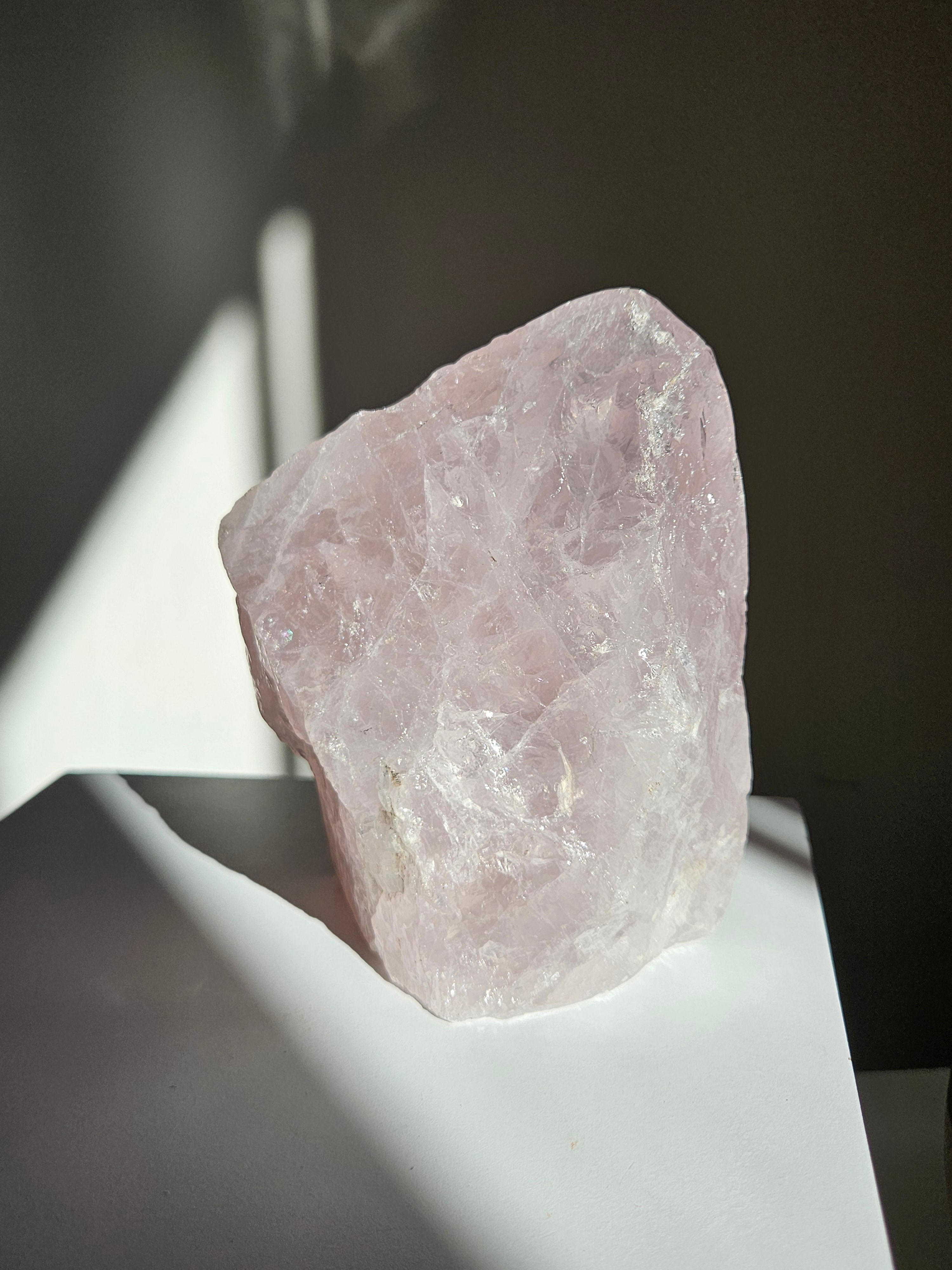 Rose Quartz Semipolished Freeform 001