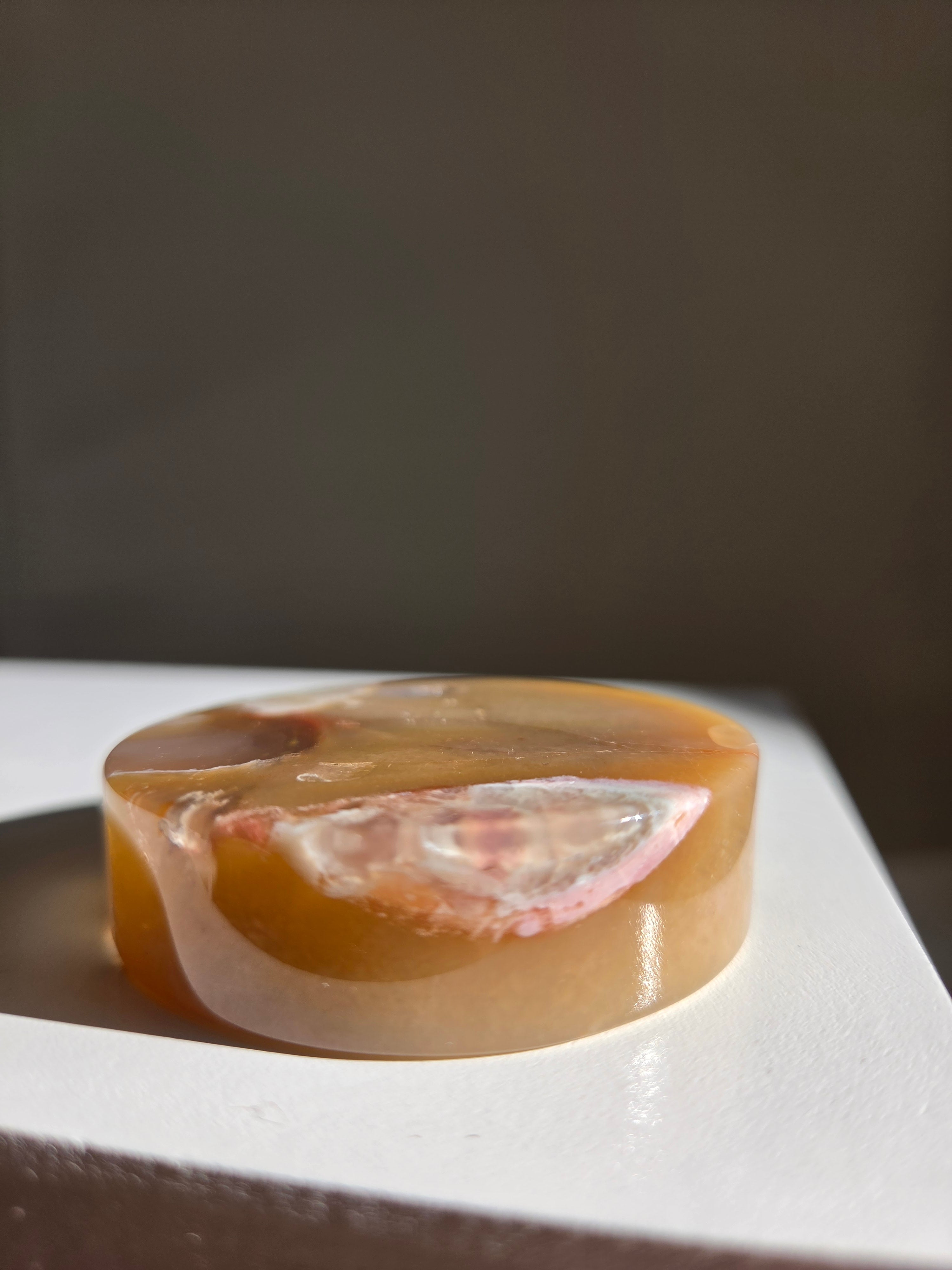 Flower Agate Disk 002