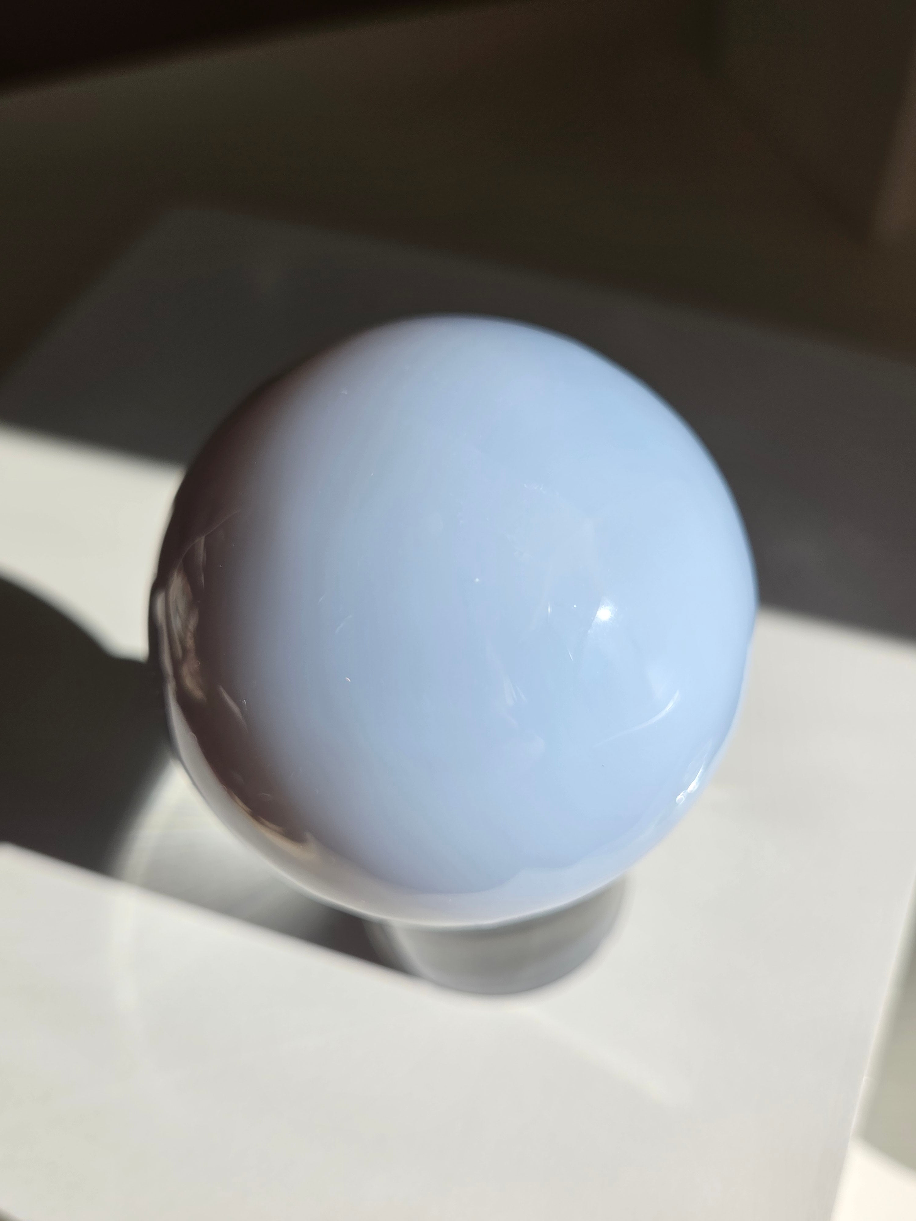 Blue Chalcedony Sphere 006