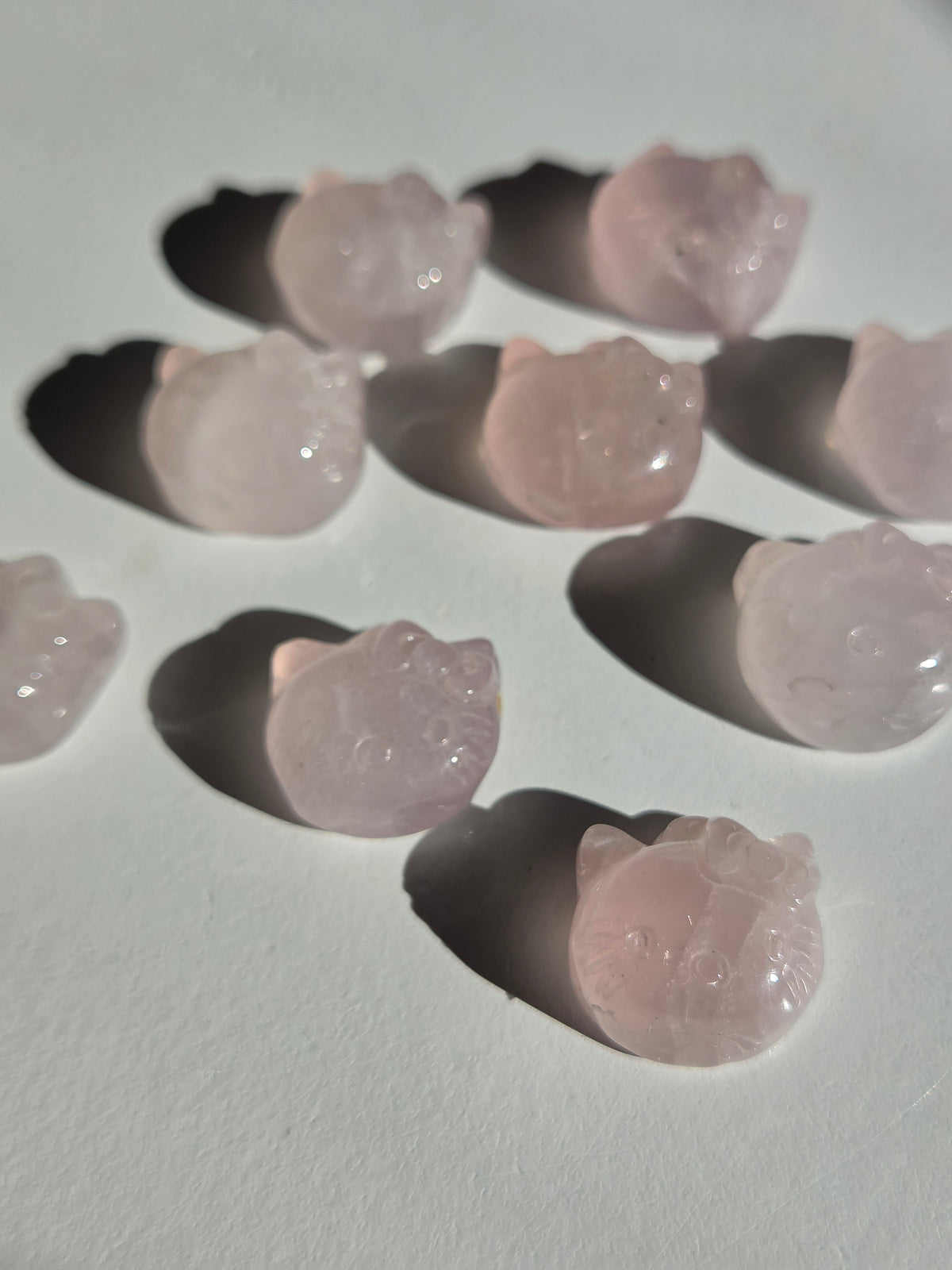 Rose Quartz Mini Hello Kitty