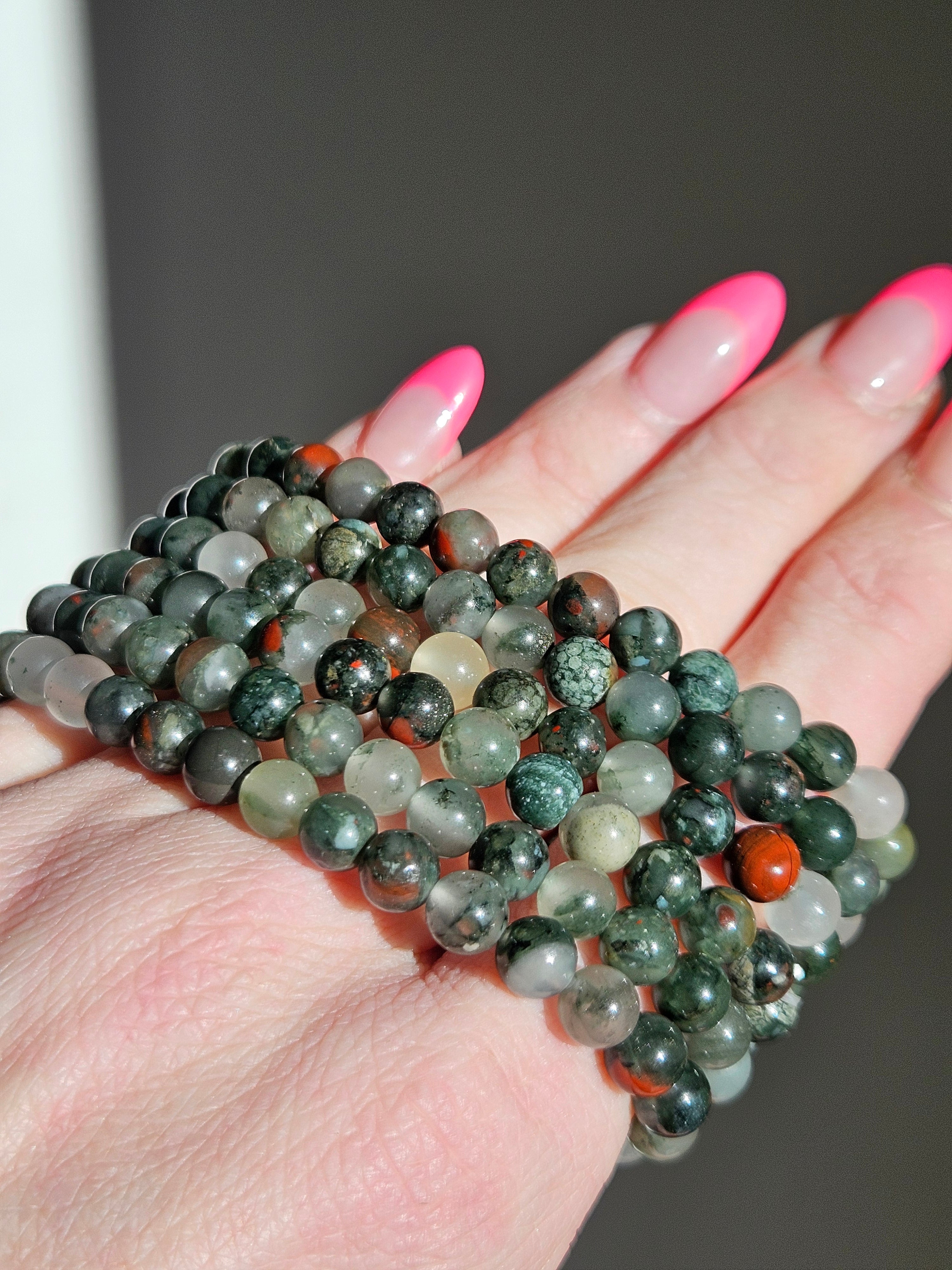 Bloodstone Bracelet | 8mm