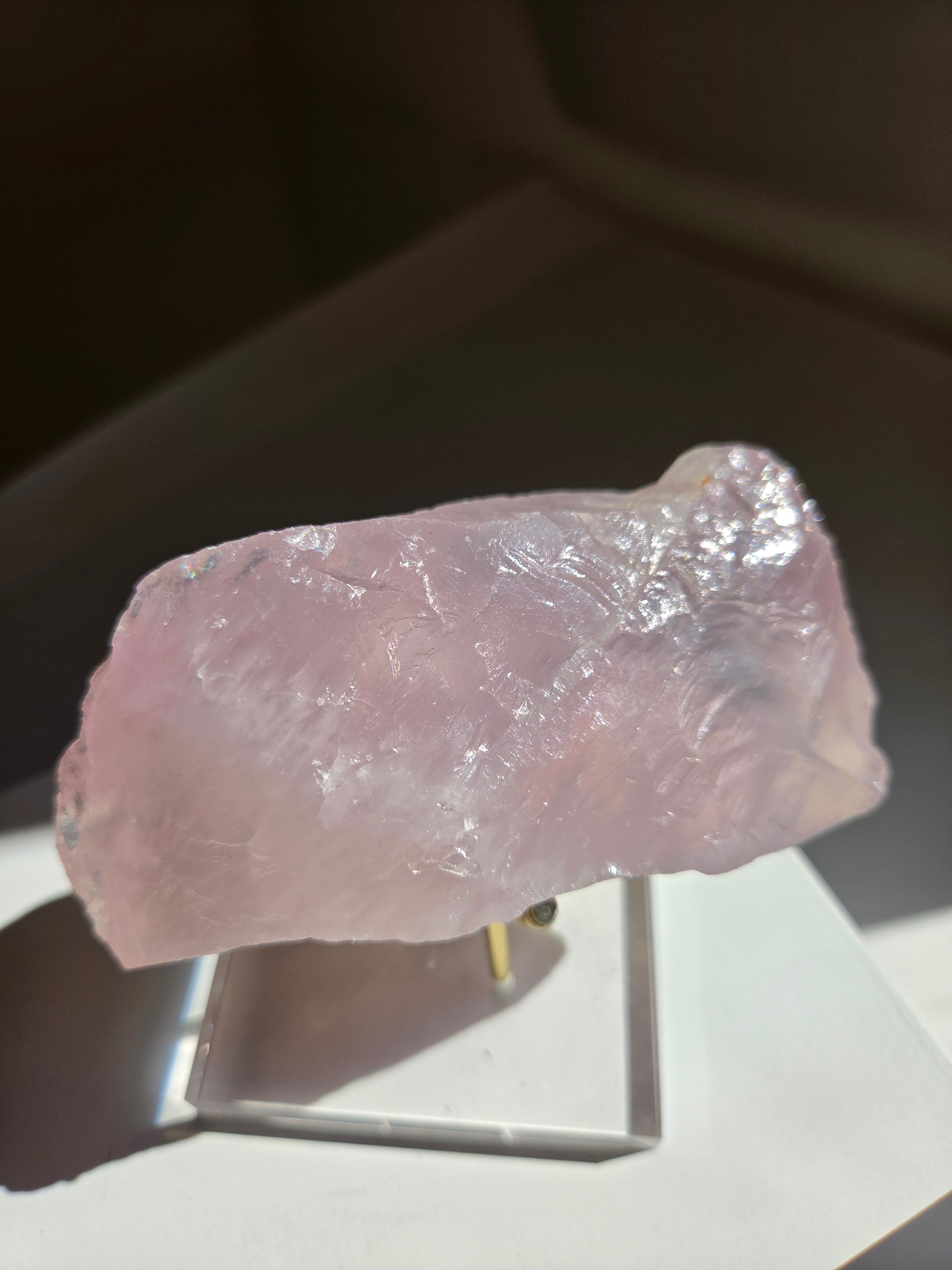 Lavender Raw Rose Quartz 017