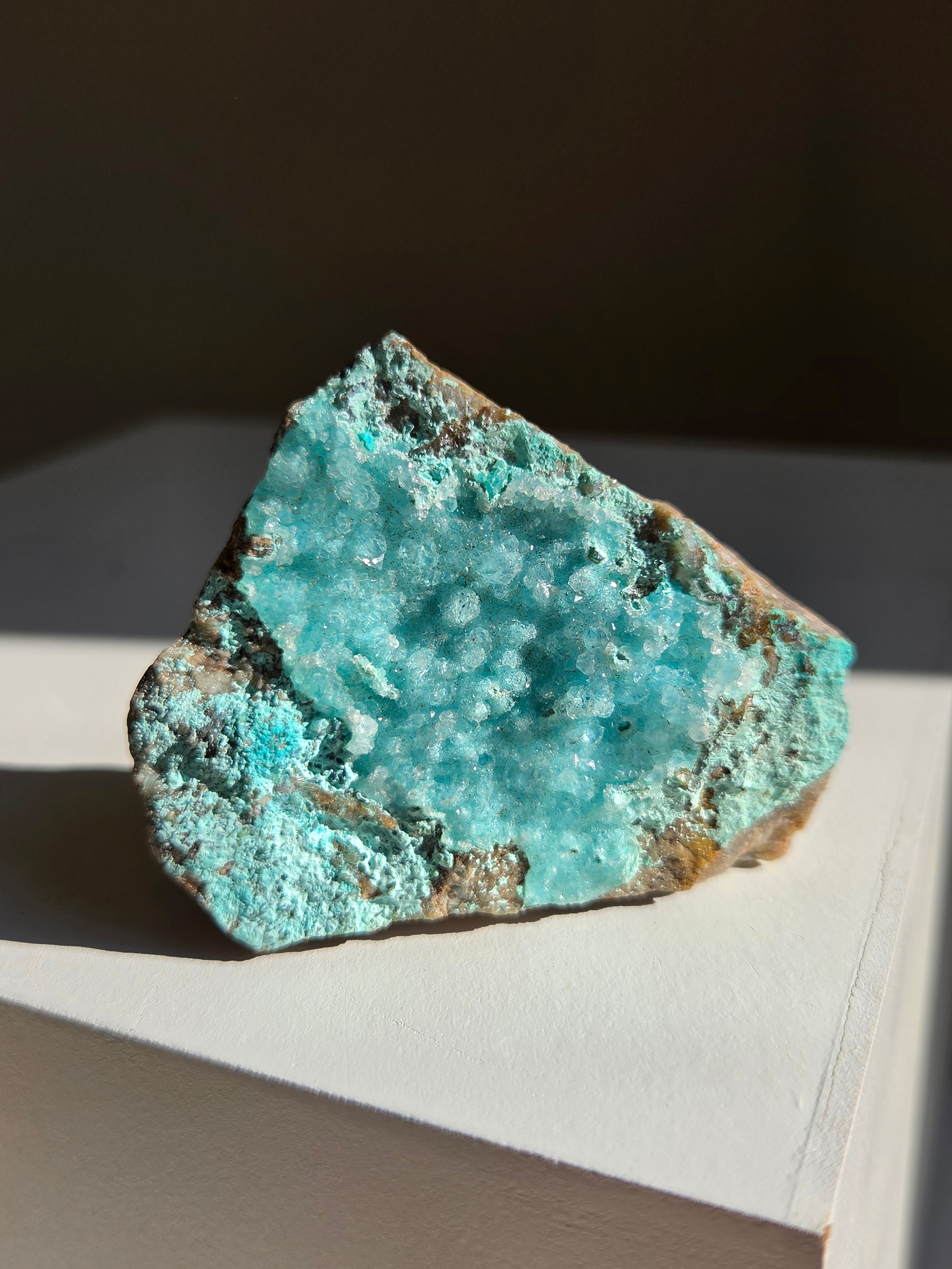 Raw Druzy Chrysocolla 001