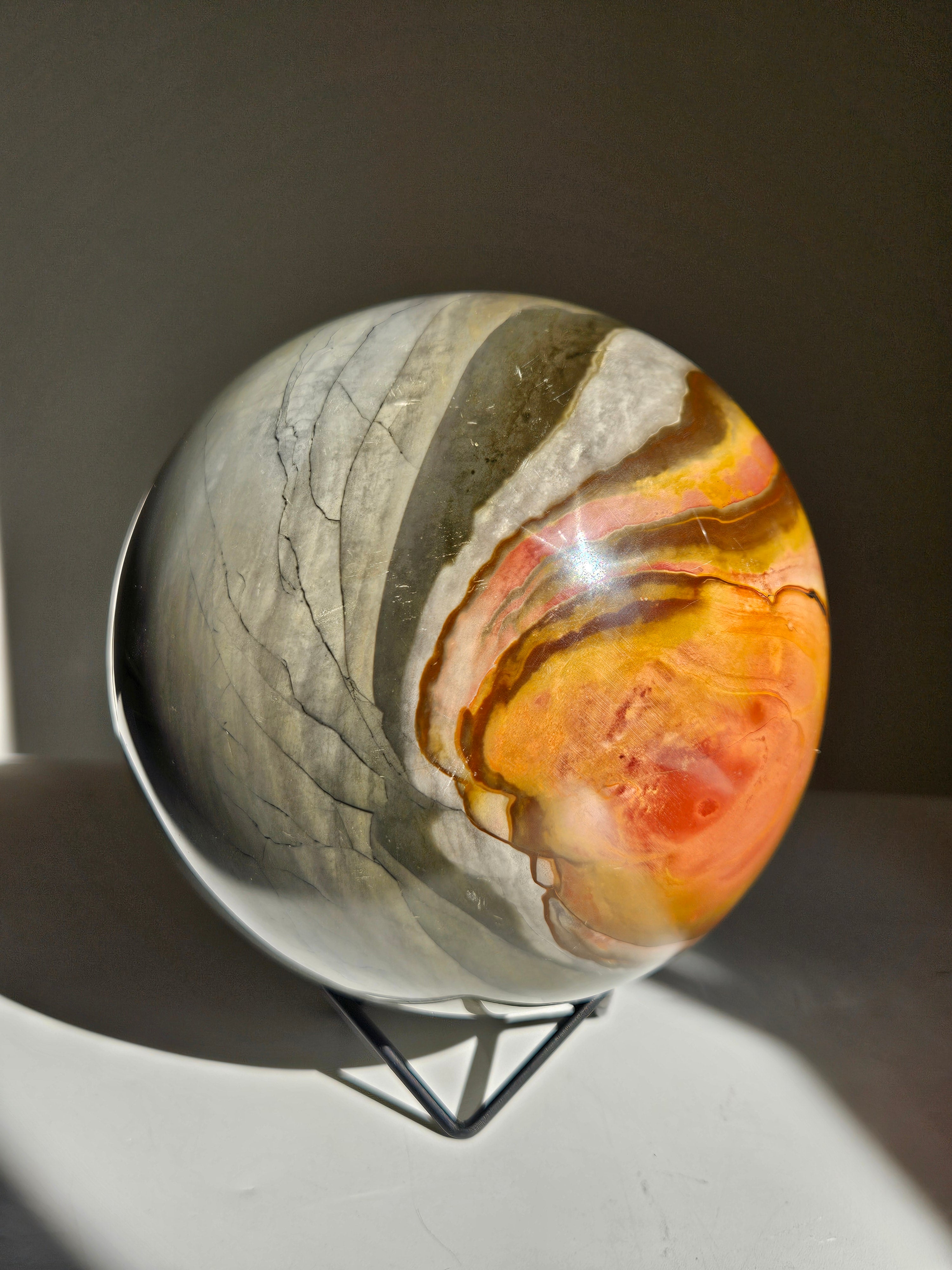 Polychrome Jasper Statement Sphere