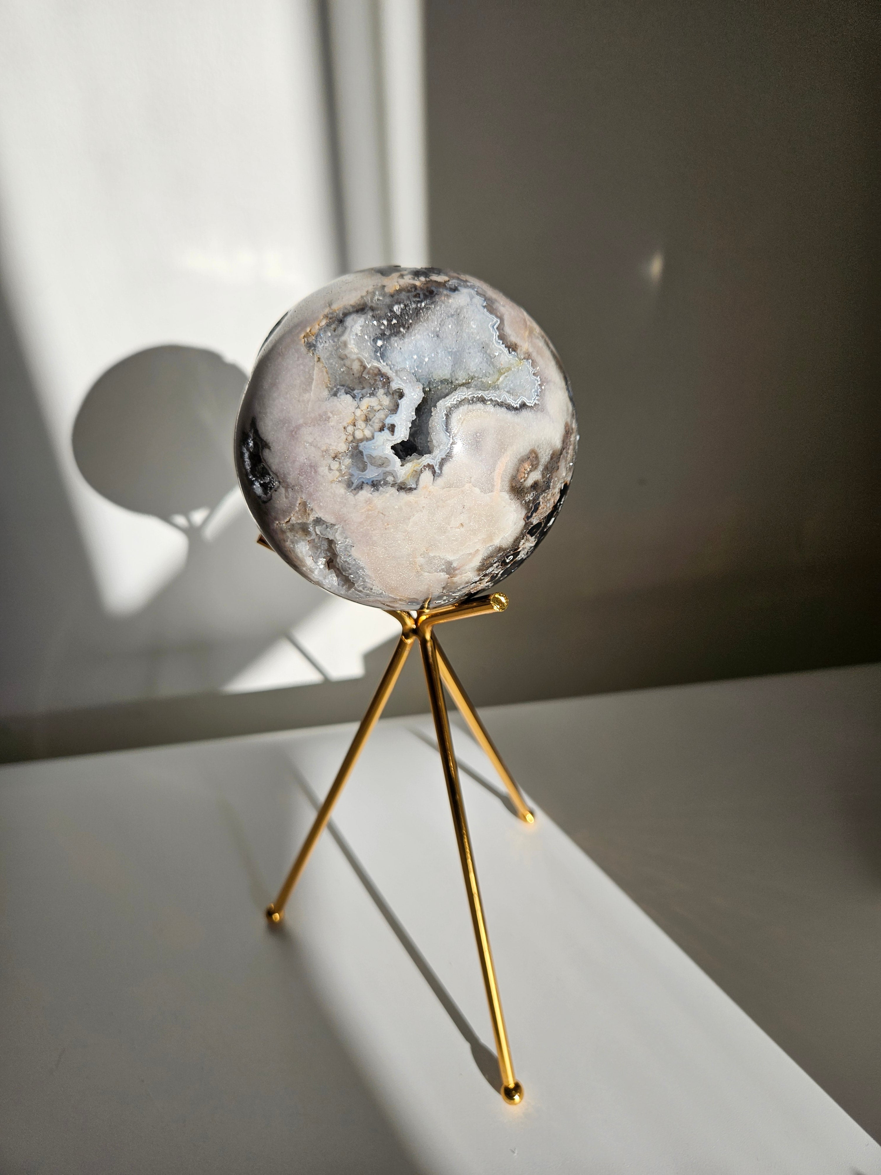 Pink & Blue Amethyst Sphere 001
