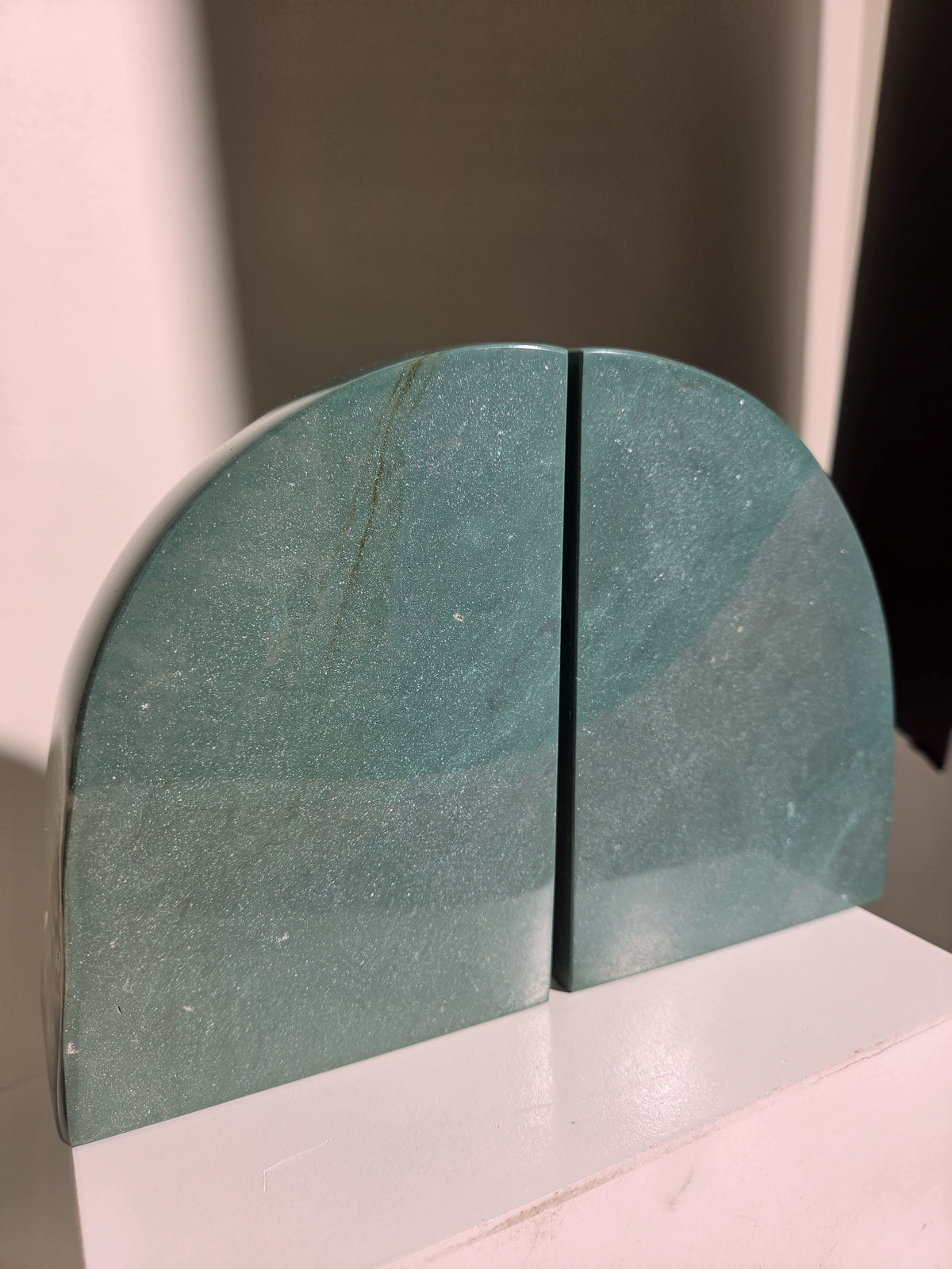 Green Jasper Bookends