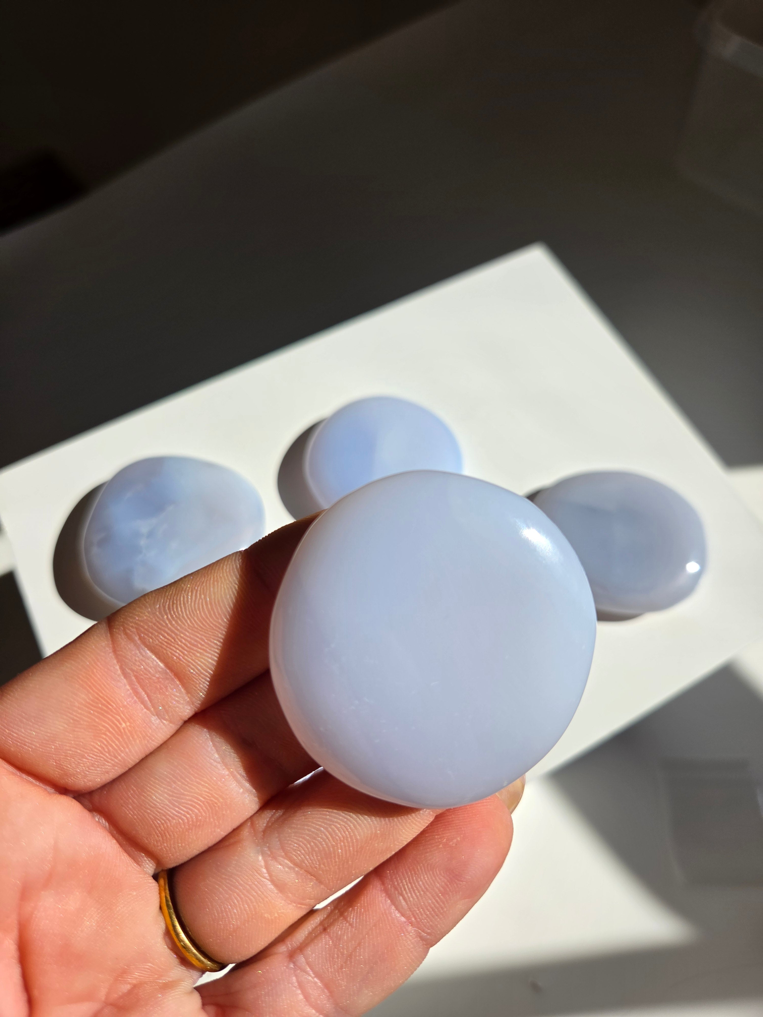 Blue Chalcedony Flats | select your piece