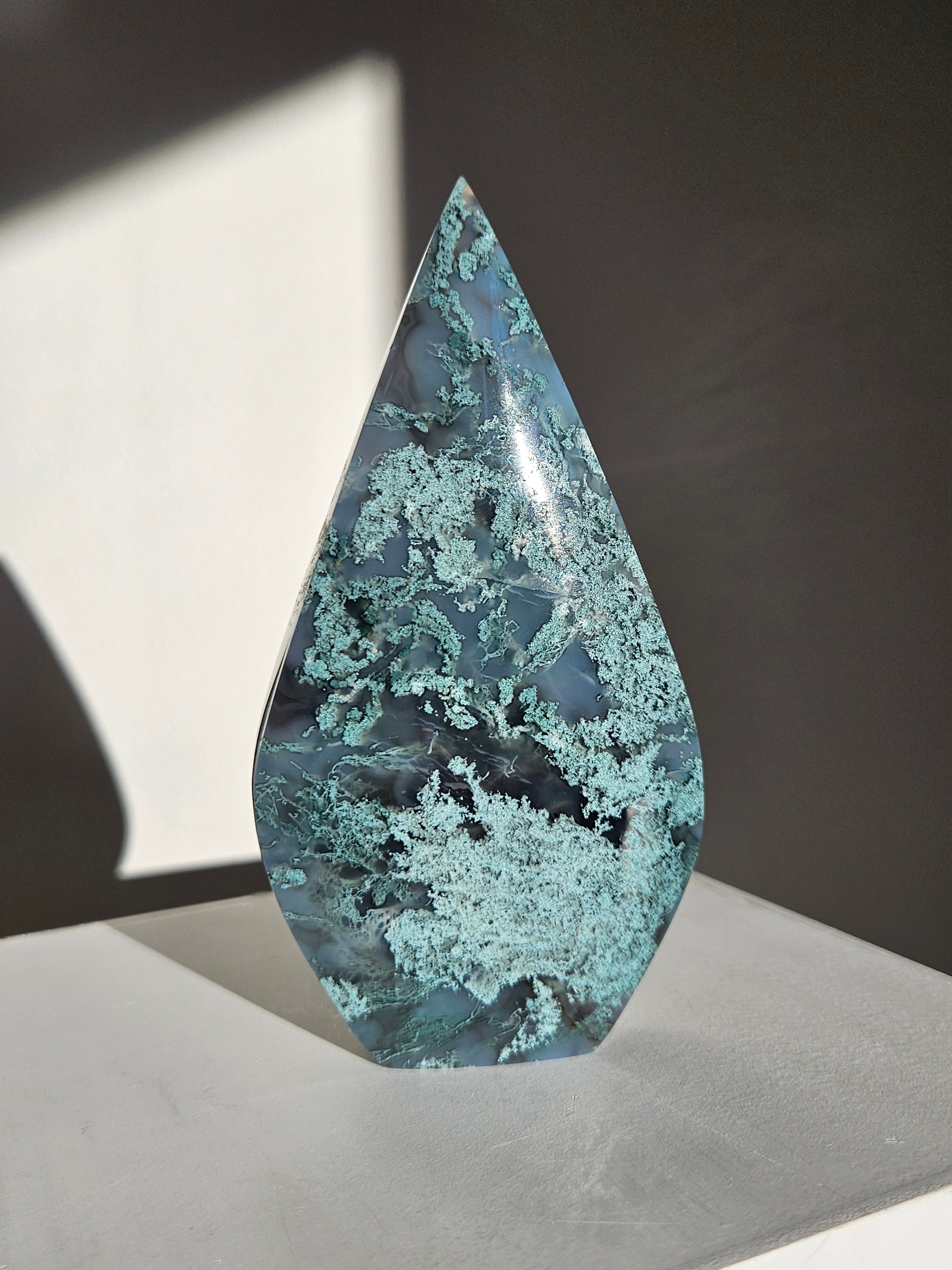 Moss Agate Flame 008