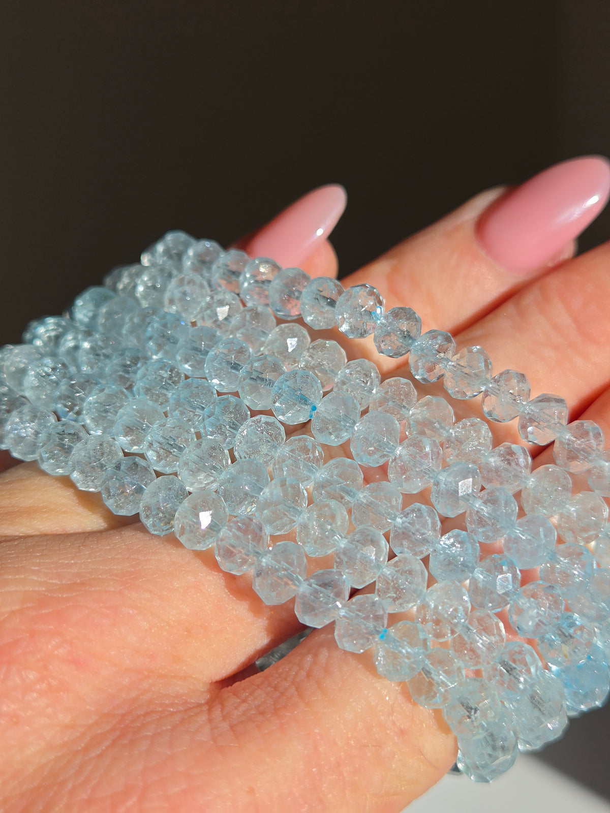 Faceted Aquamarine Bracelet